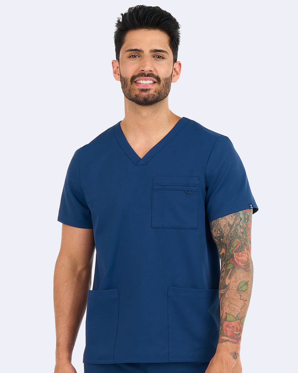 Studio 1195 Power 3-Pocket Top Navy