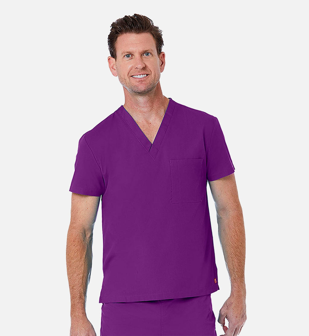 Redpanda 1706 Unisex V-Neck Top Eggplant