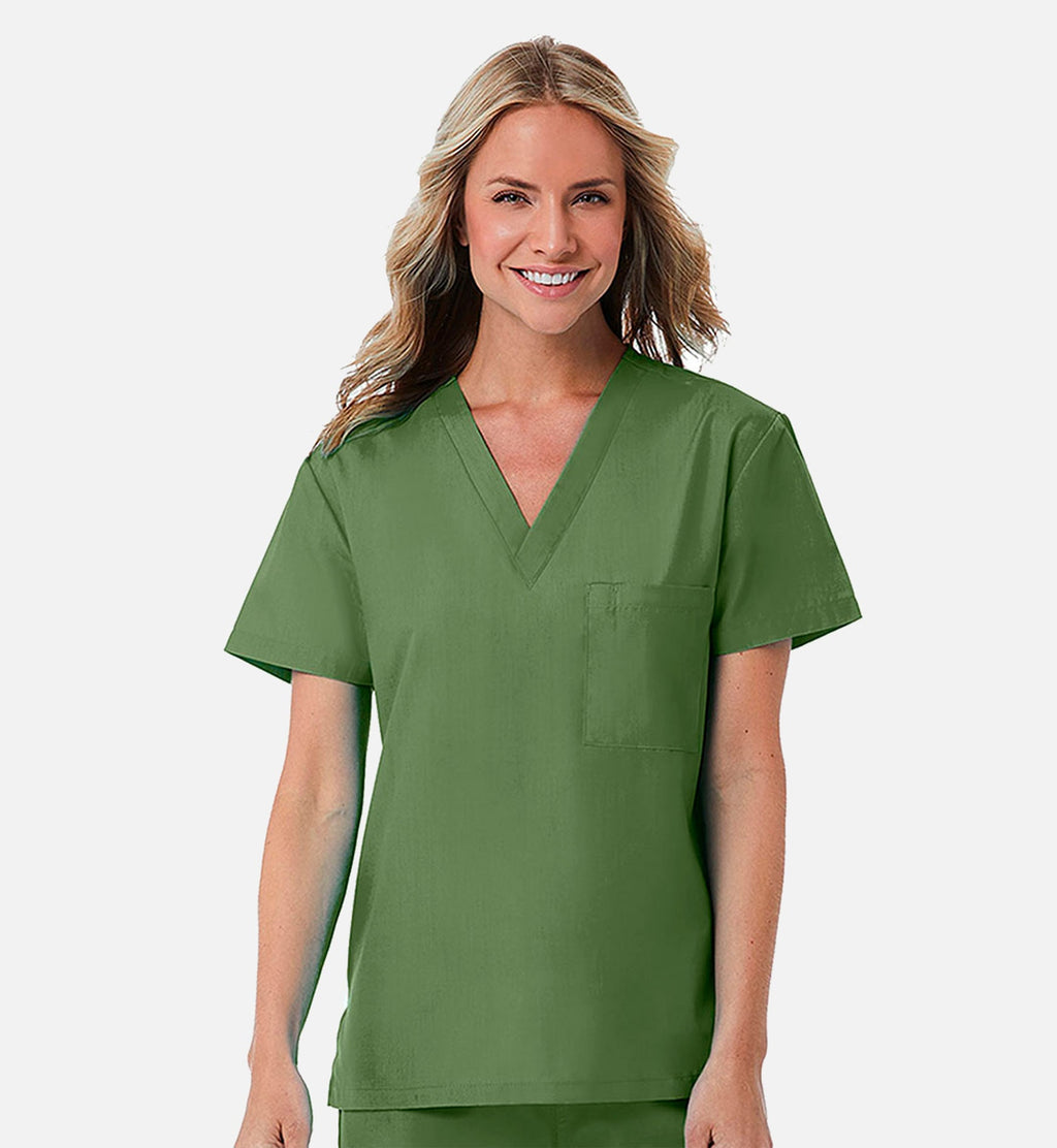 Redpanda 1706 Unisex V-Neck Top Olive