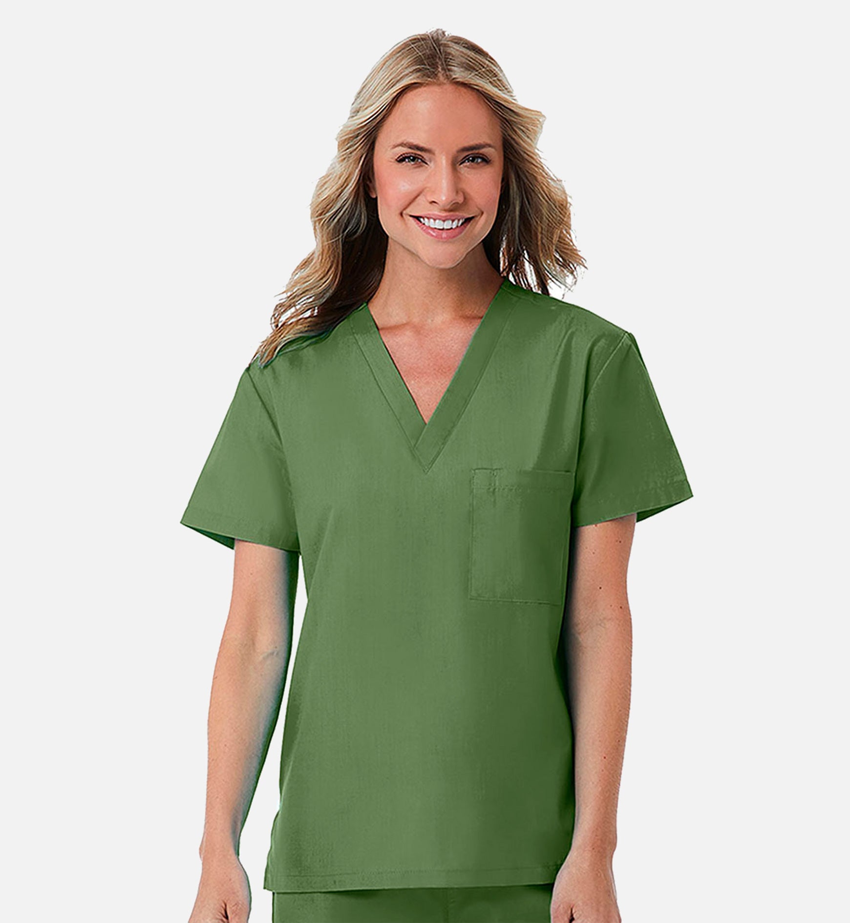 Redpanda 1706 Unisex V-Neck Top Olive