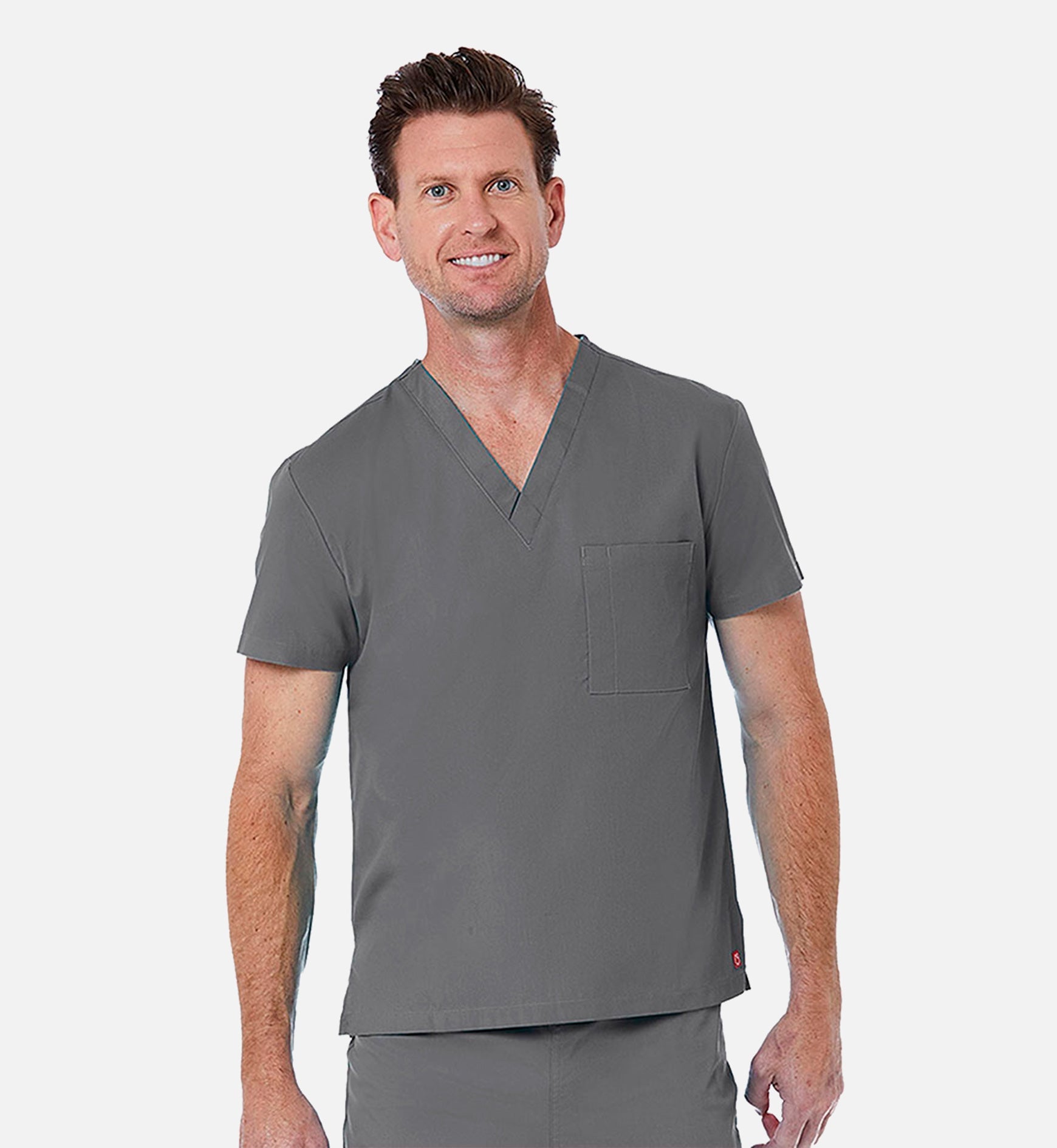 Redpanda 1706 Unisex V-Neck Top Pewter