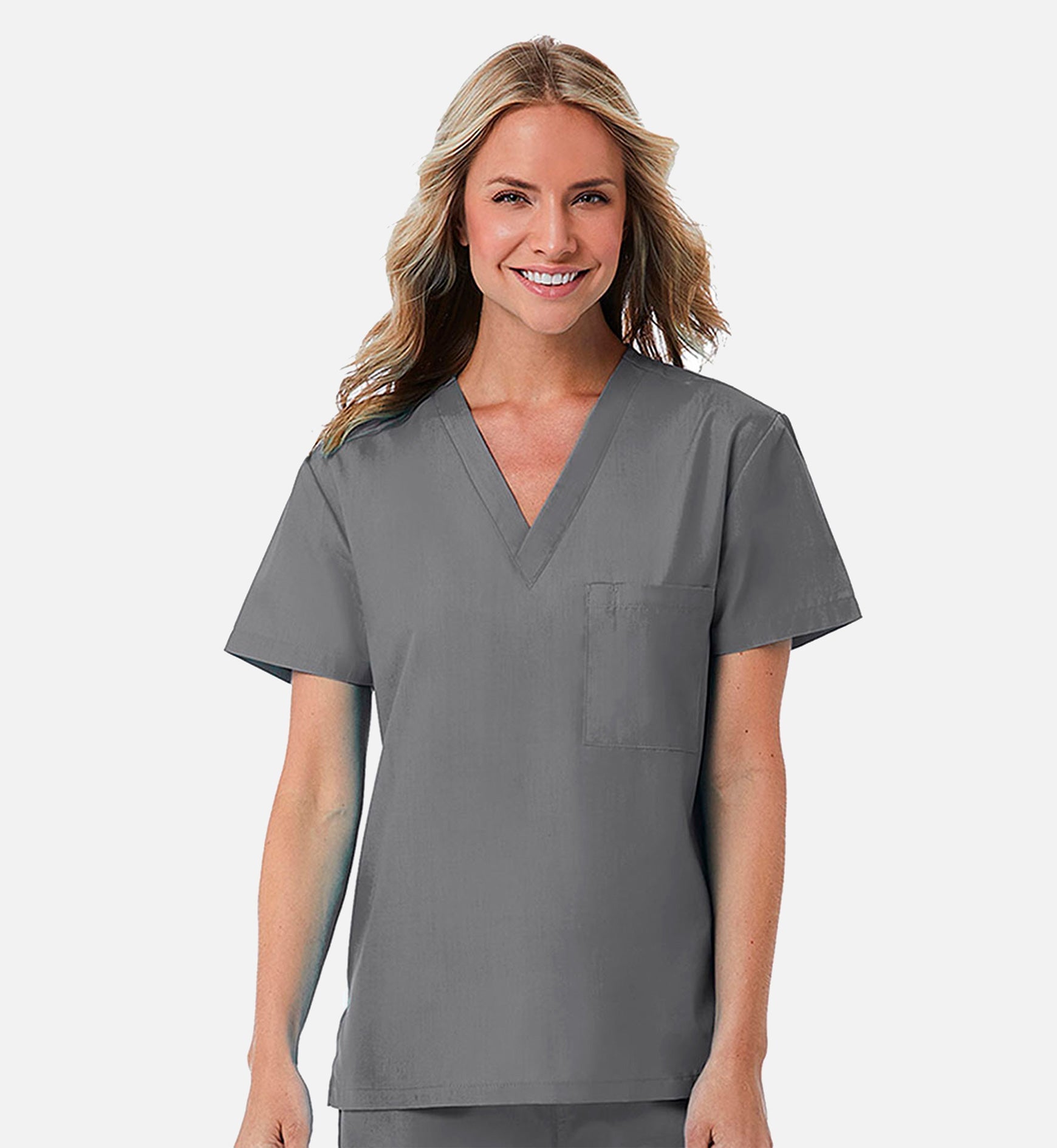 Redpanda 1706 Unisex V-Neck Top Pewter