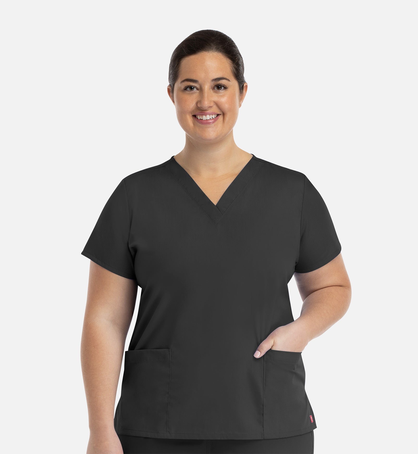 Redpanda 1716 Women's V-Neck Top Black