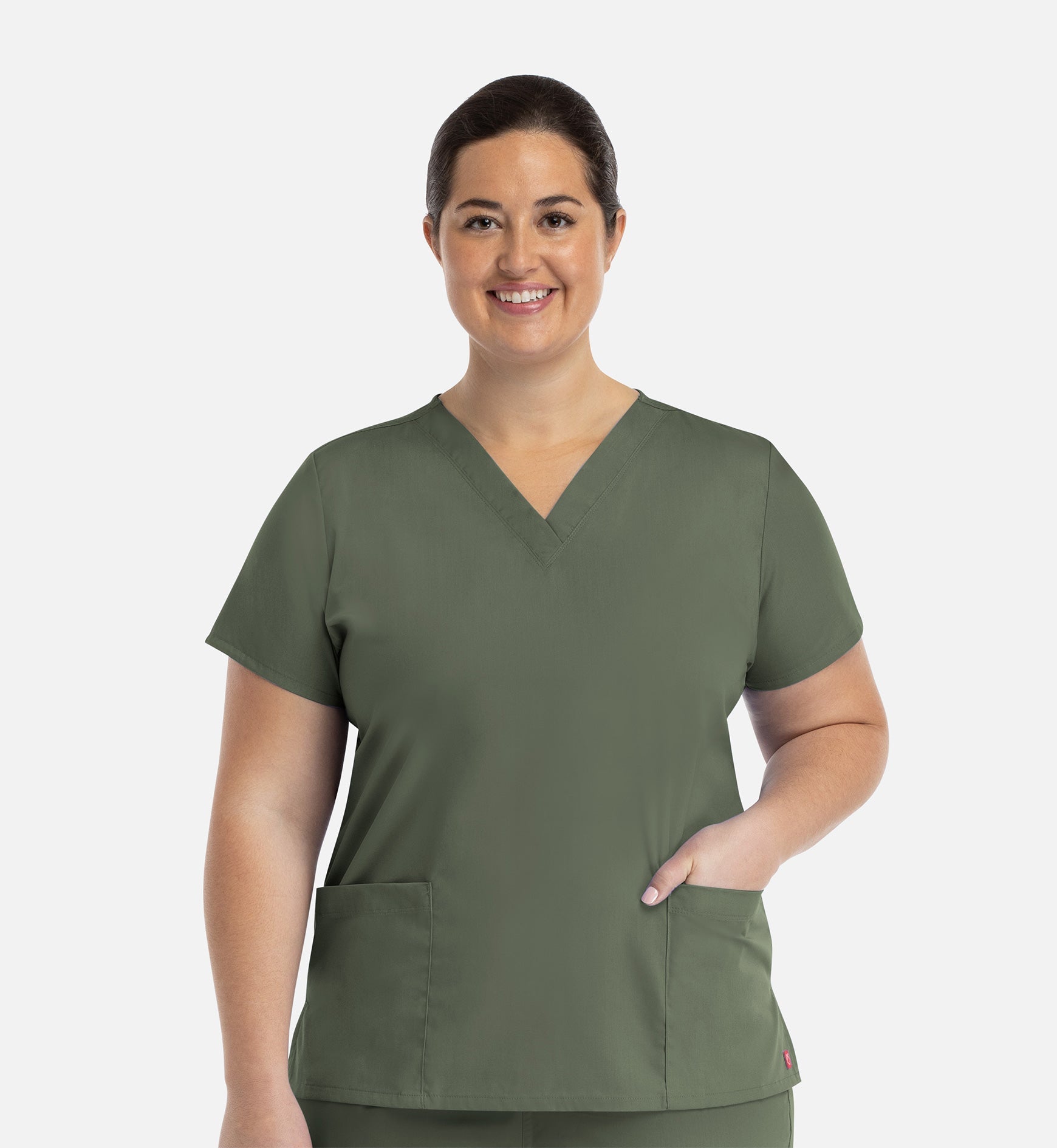Redpanda 1716 Women's V-Neck Top Olive
