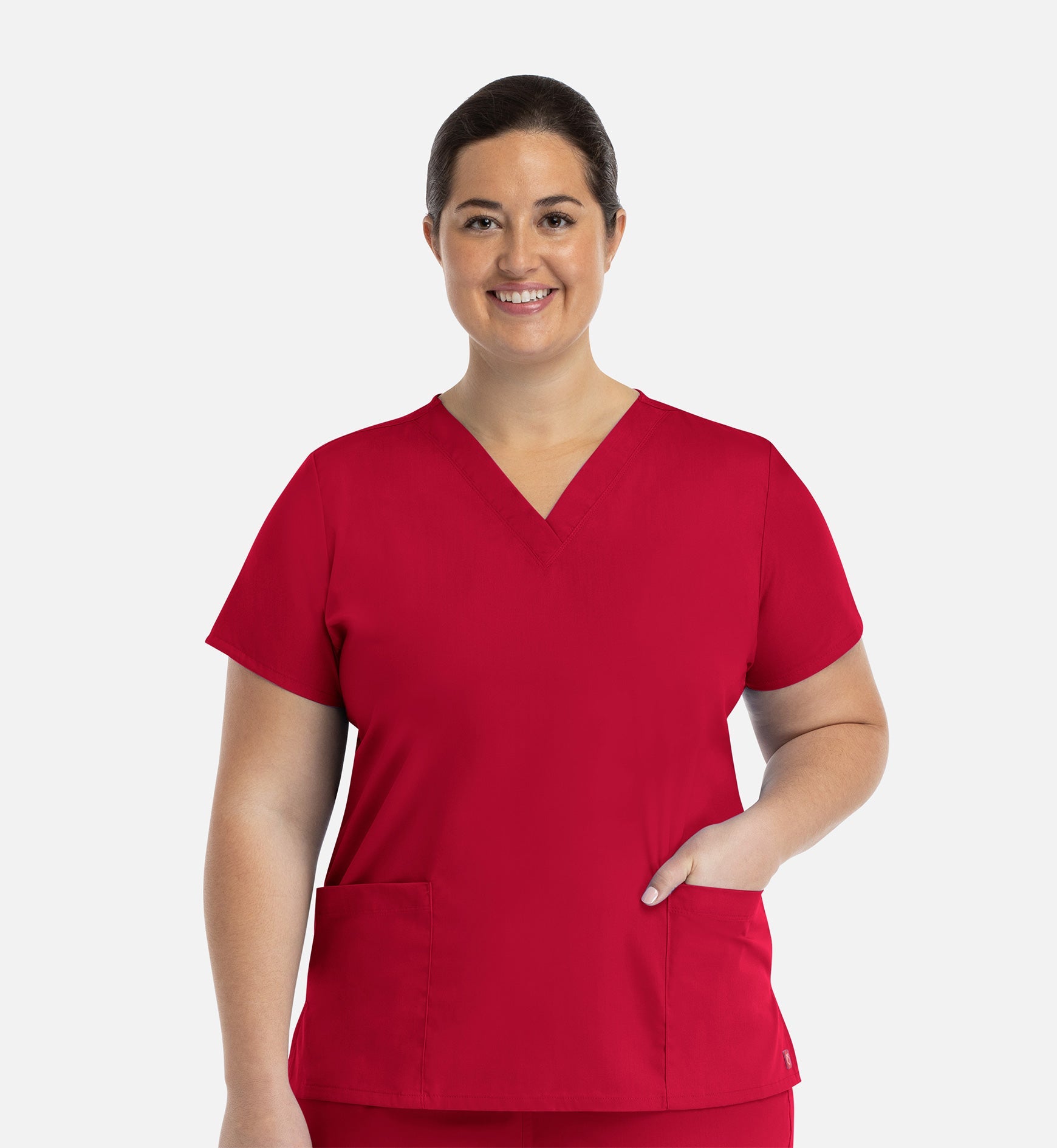 Redpanda 1716 Women's V-Neck Top Red