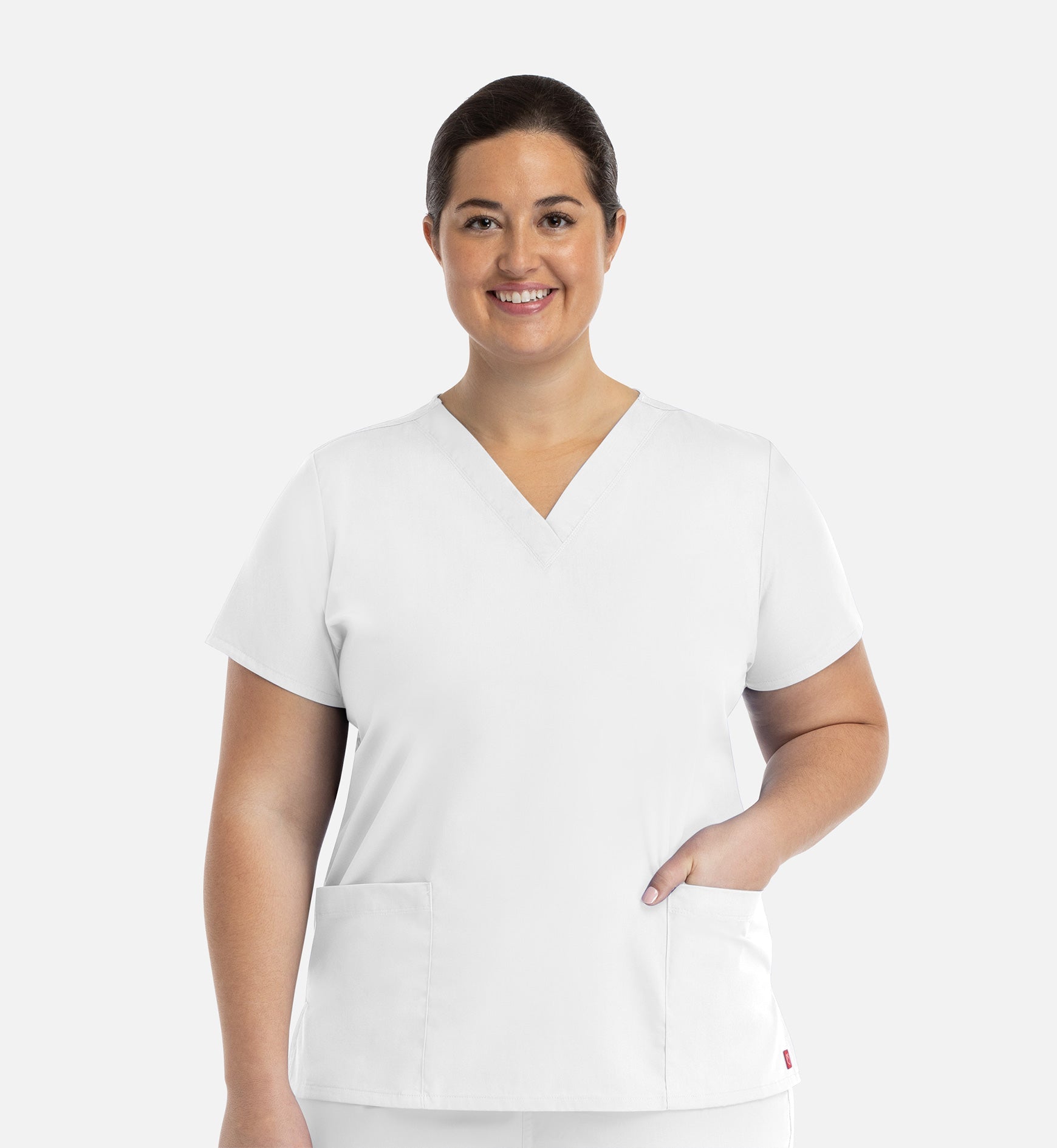 Redpanda 1716 Women's V-Neck Top White