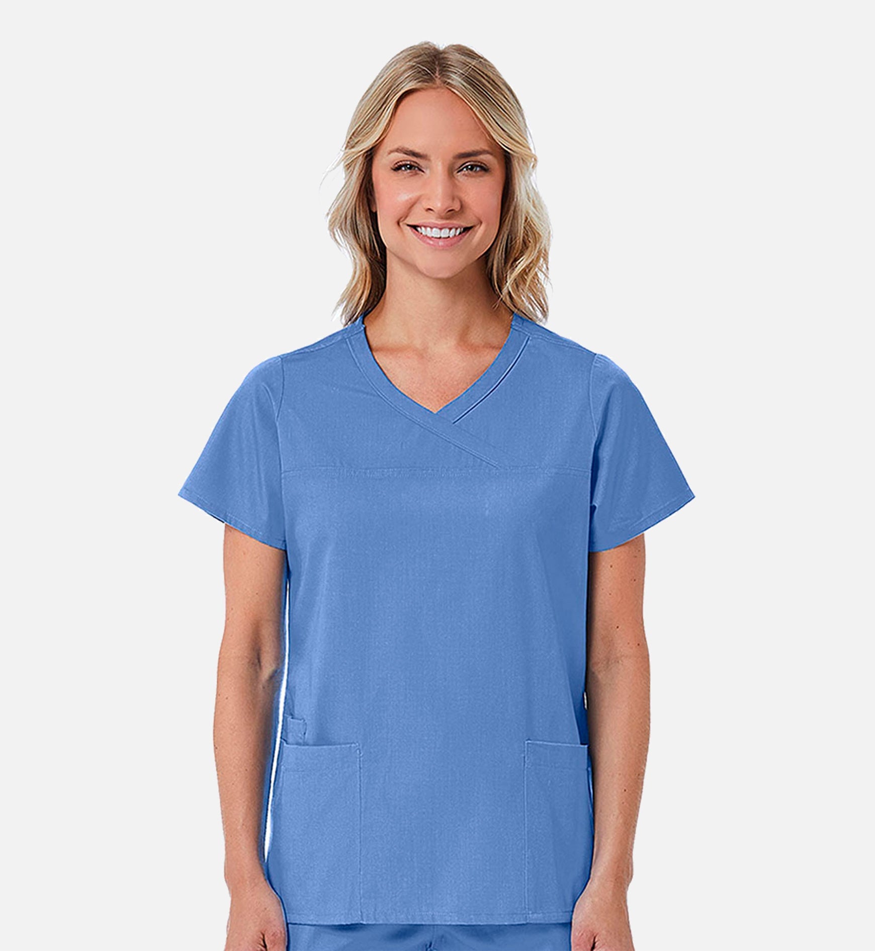 Redpanda 1726 Women's Mock Wrap Top Ceil Blue