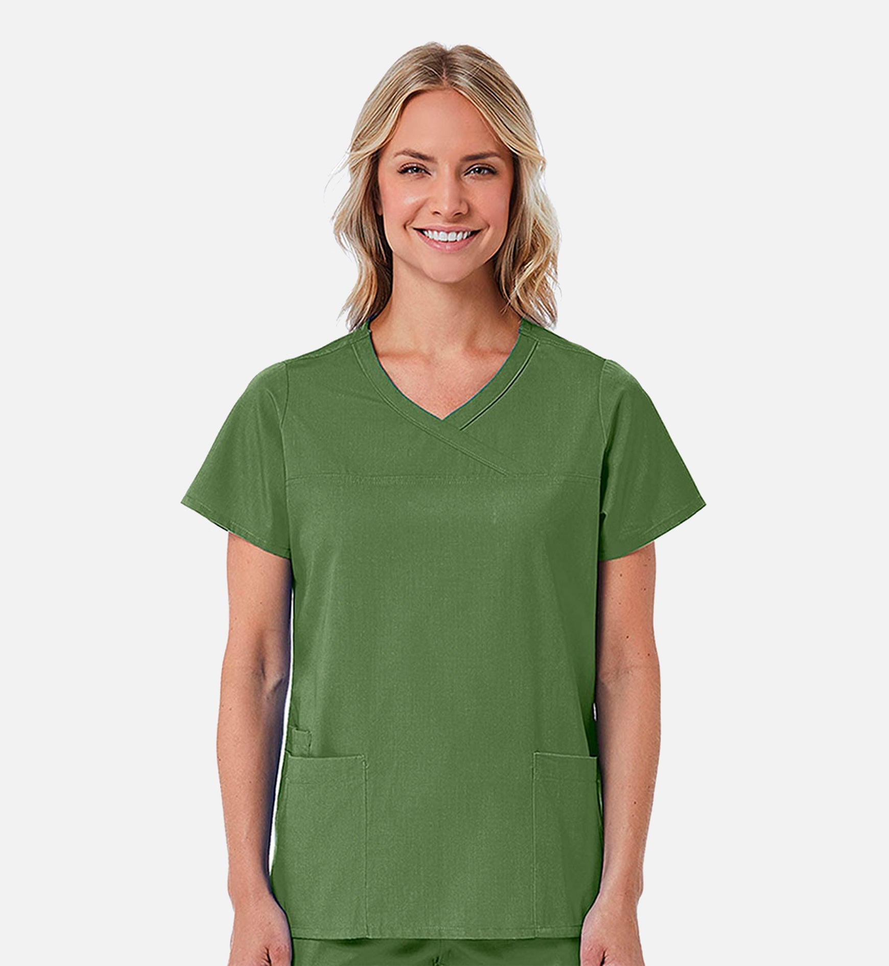 Redpanda 1726 Women's Mock Wrap Top Olive