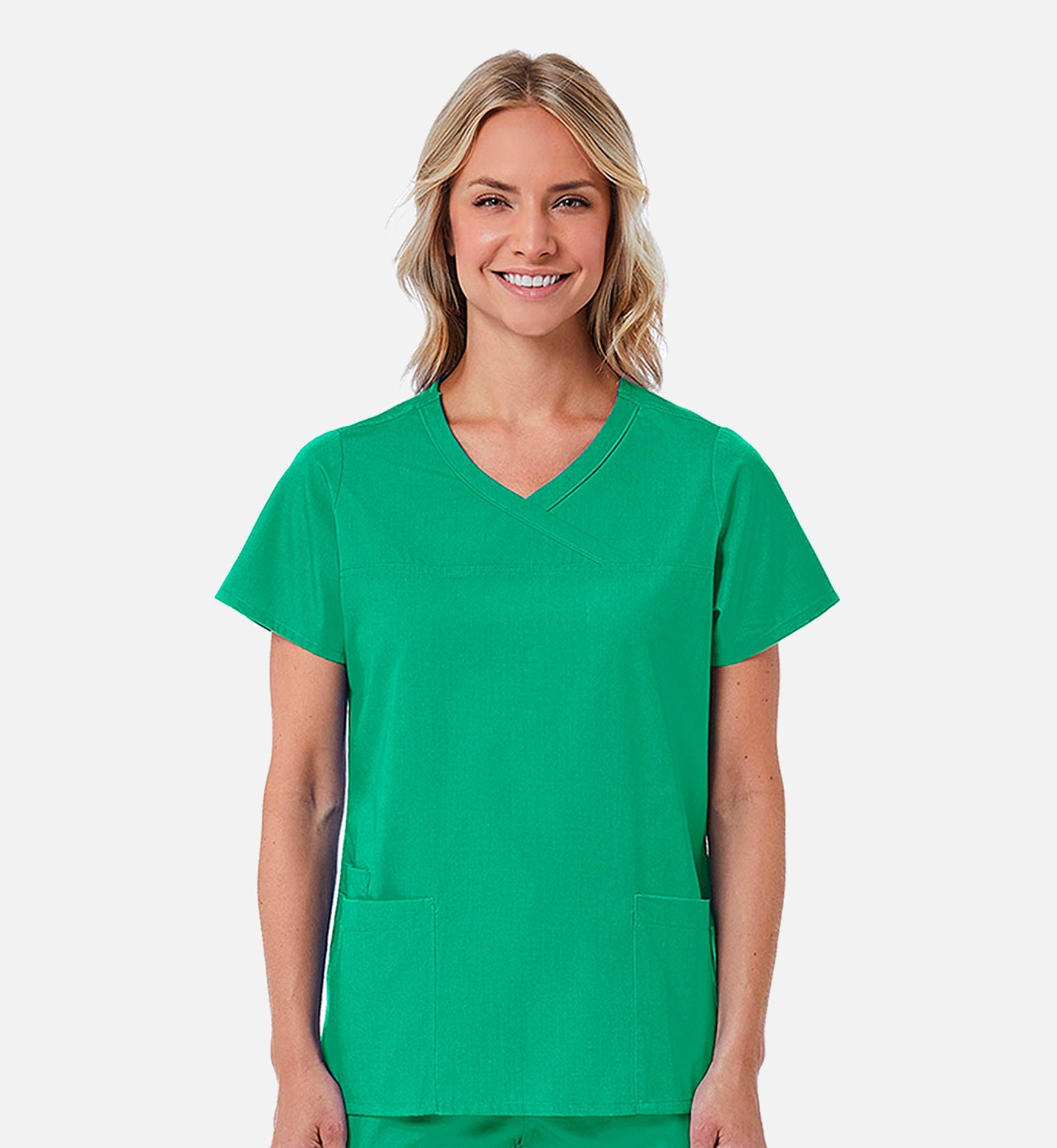 Redpanda 1726 Women's Mock Wrap Top Surgical Green