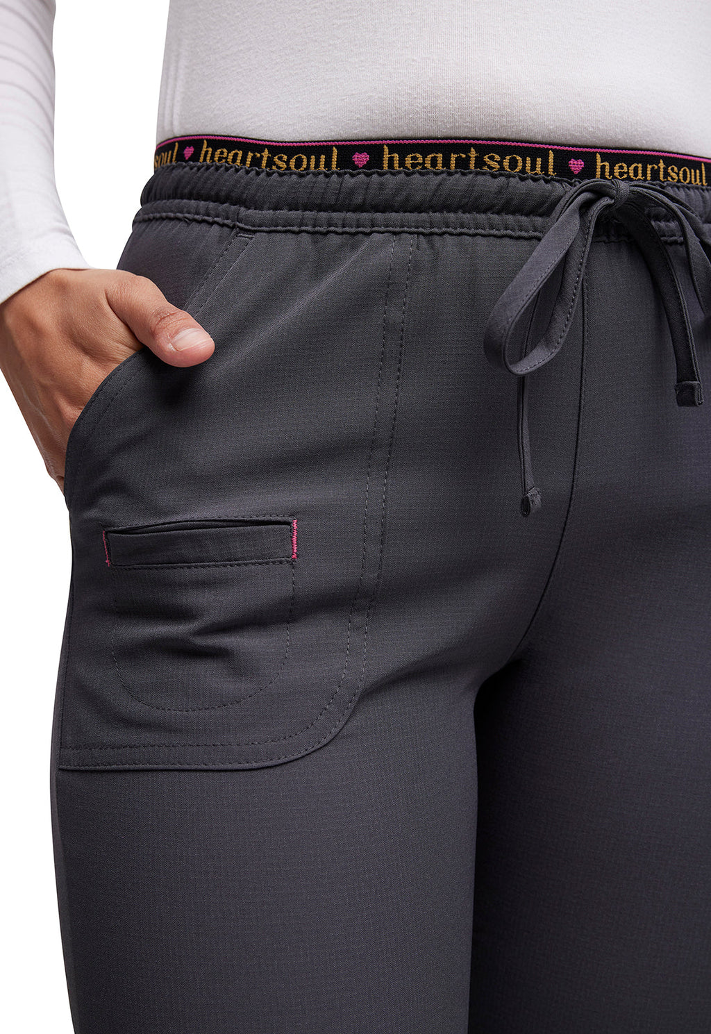 Break on Through 20110 Low Rise Drawstring Pants Pewter