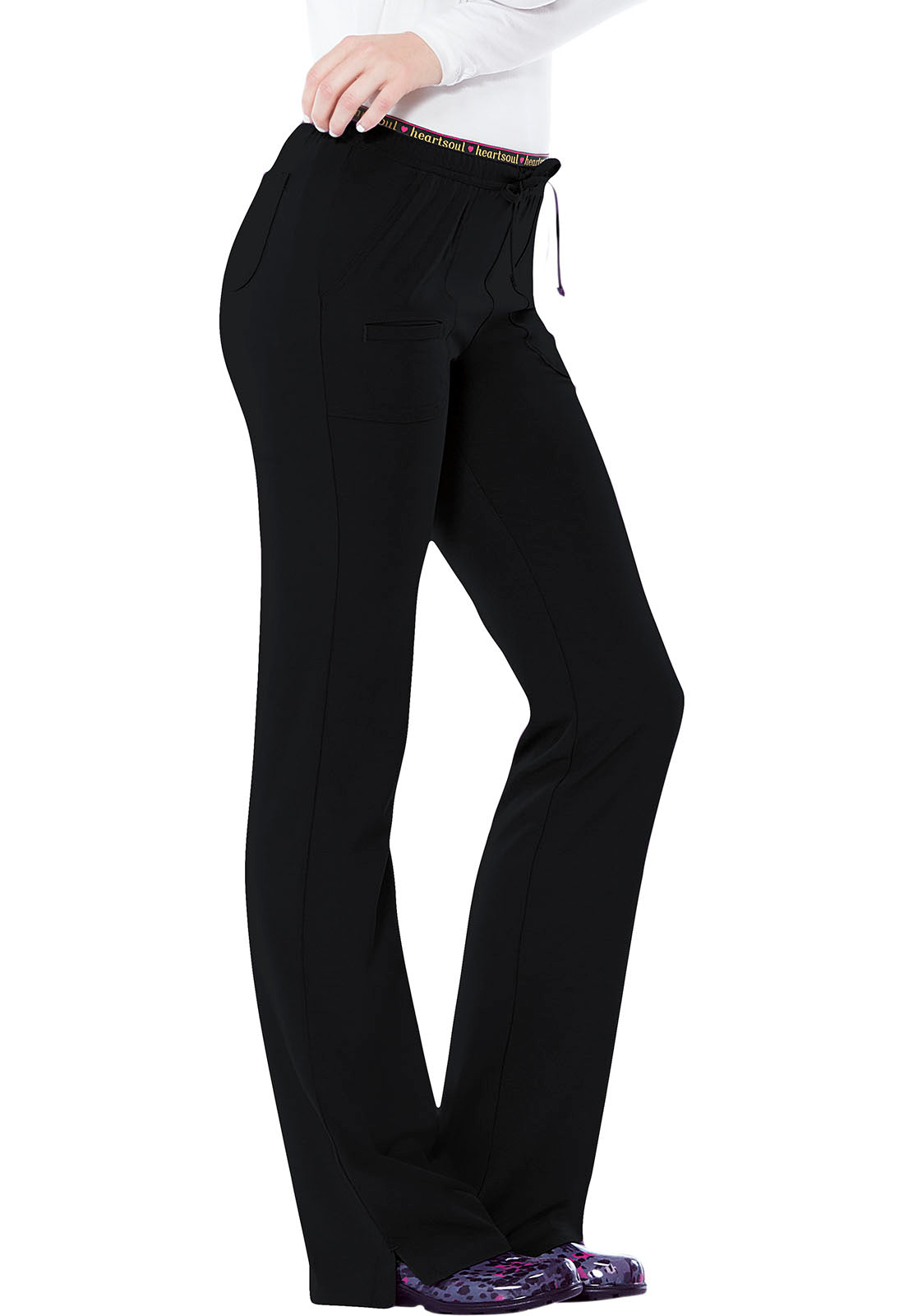 Break on Through 20110 Low Rise Drawstring Pants Black