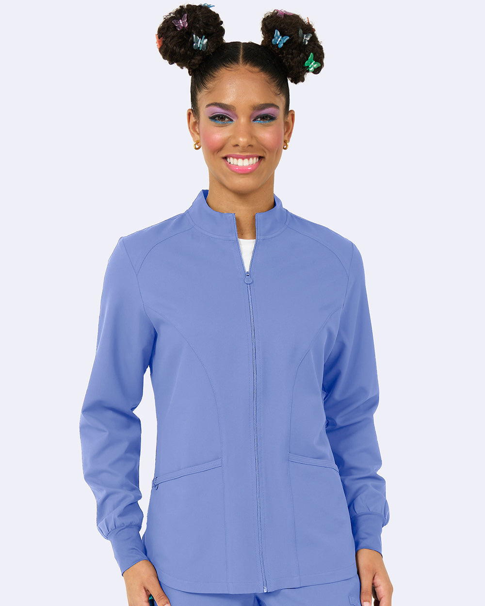 Studio 2056 Comfort Warm Up Jacket Ciel