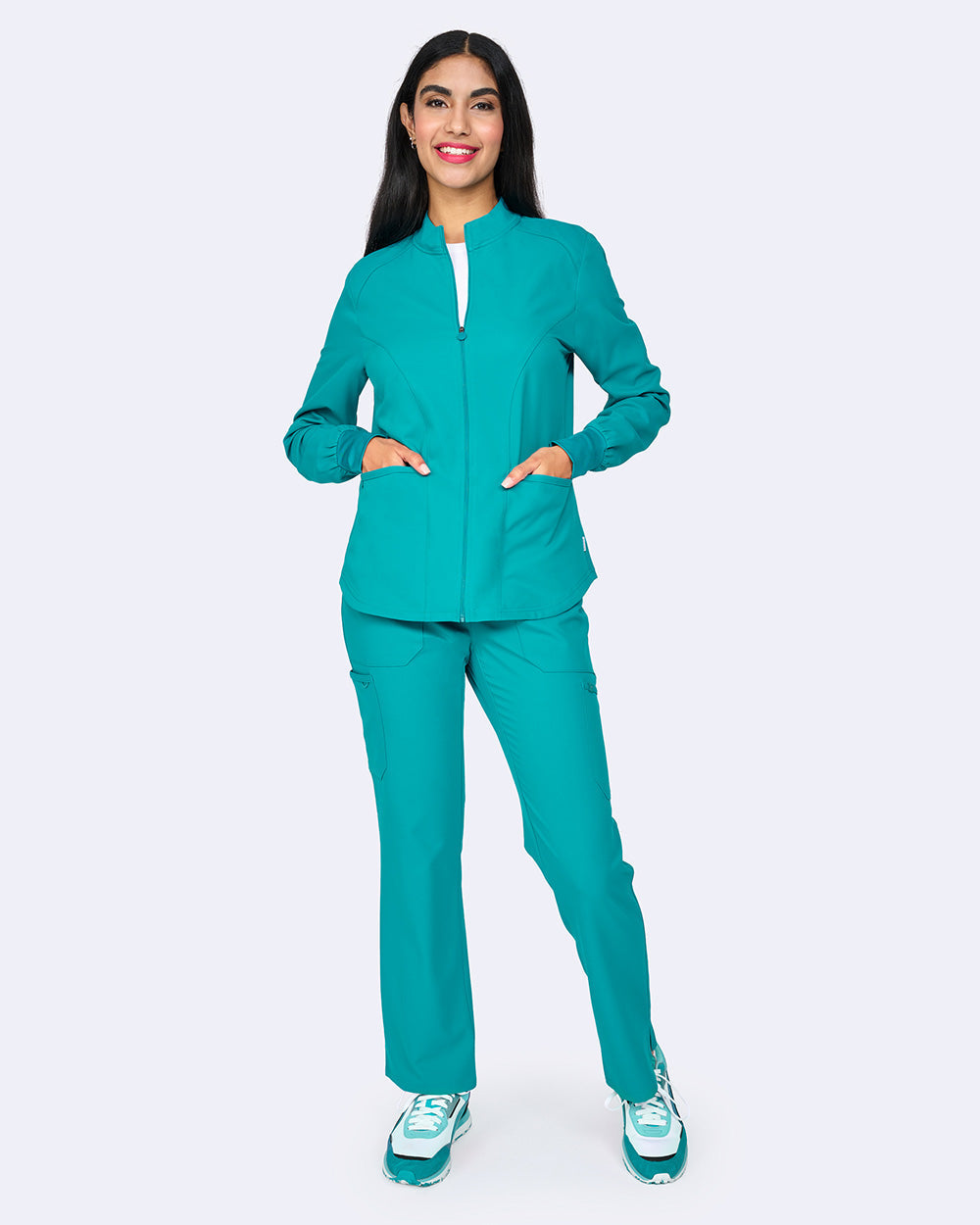Studio 2056 Comfort Warm Up Jacket Teal