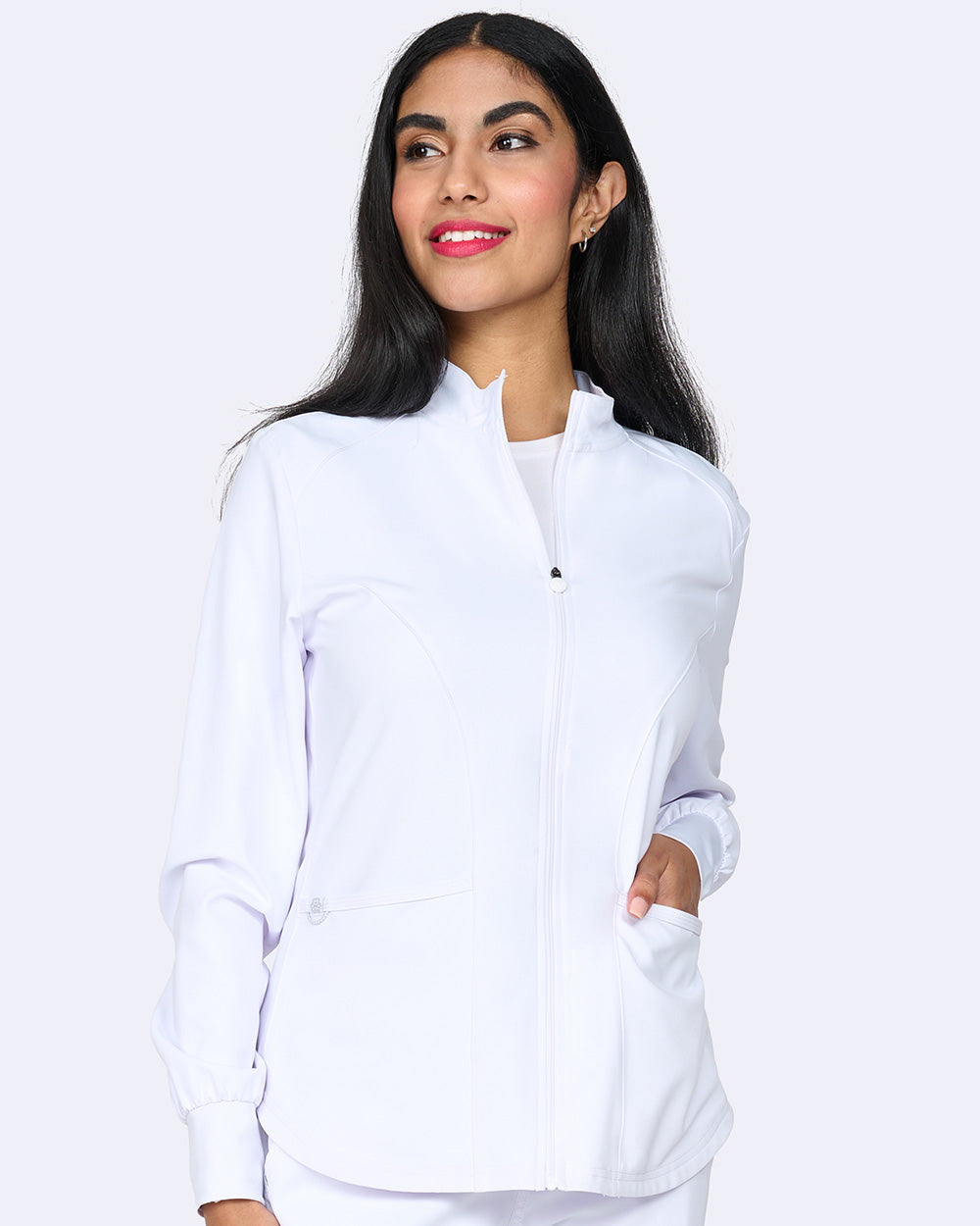 Studio 2056 Comfort Warm Up Jacket White