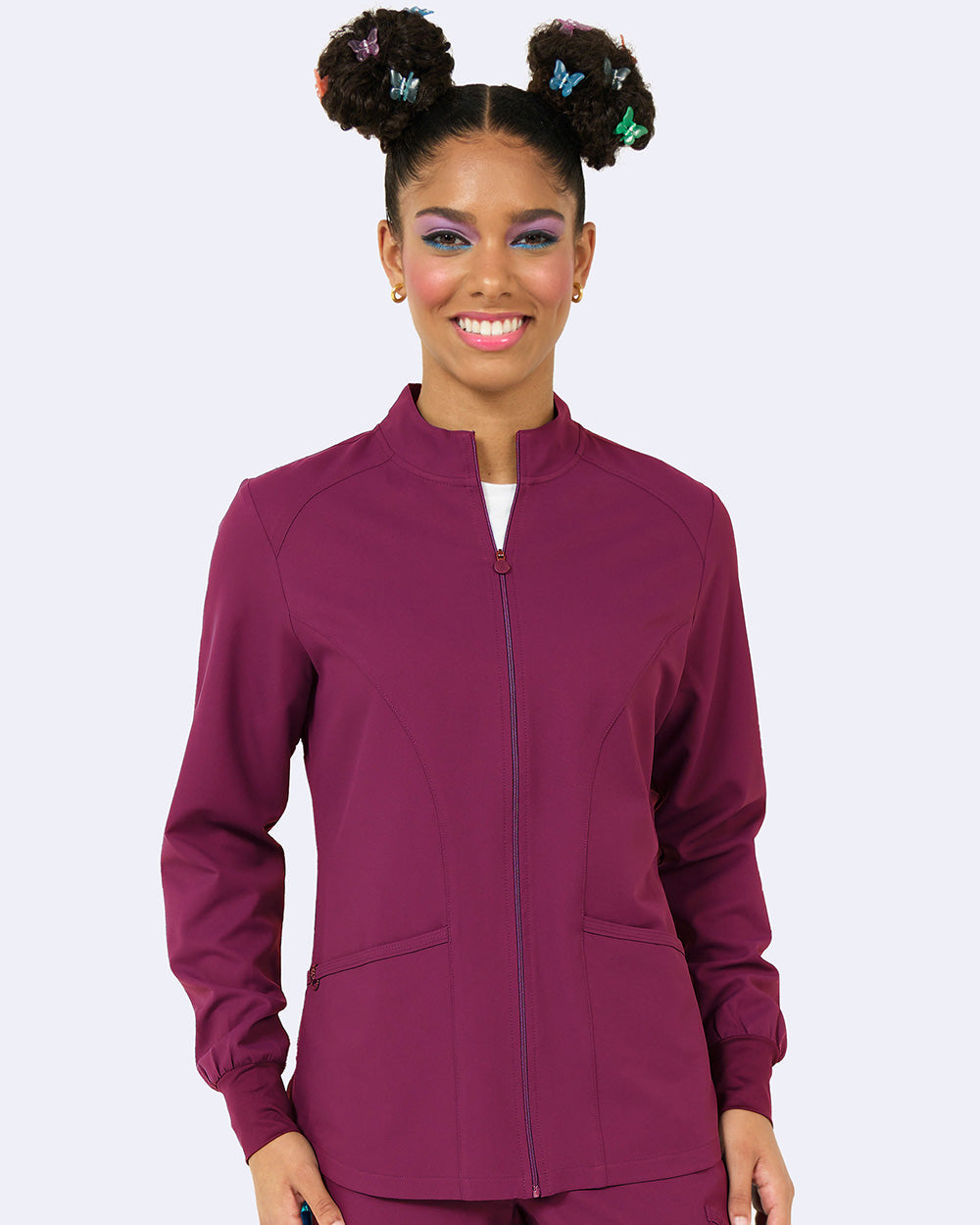 Studio 2056 Comfort Warm Up Jacket Wine