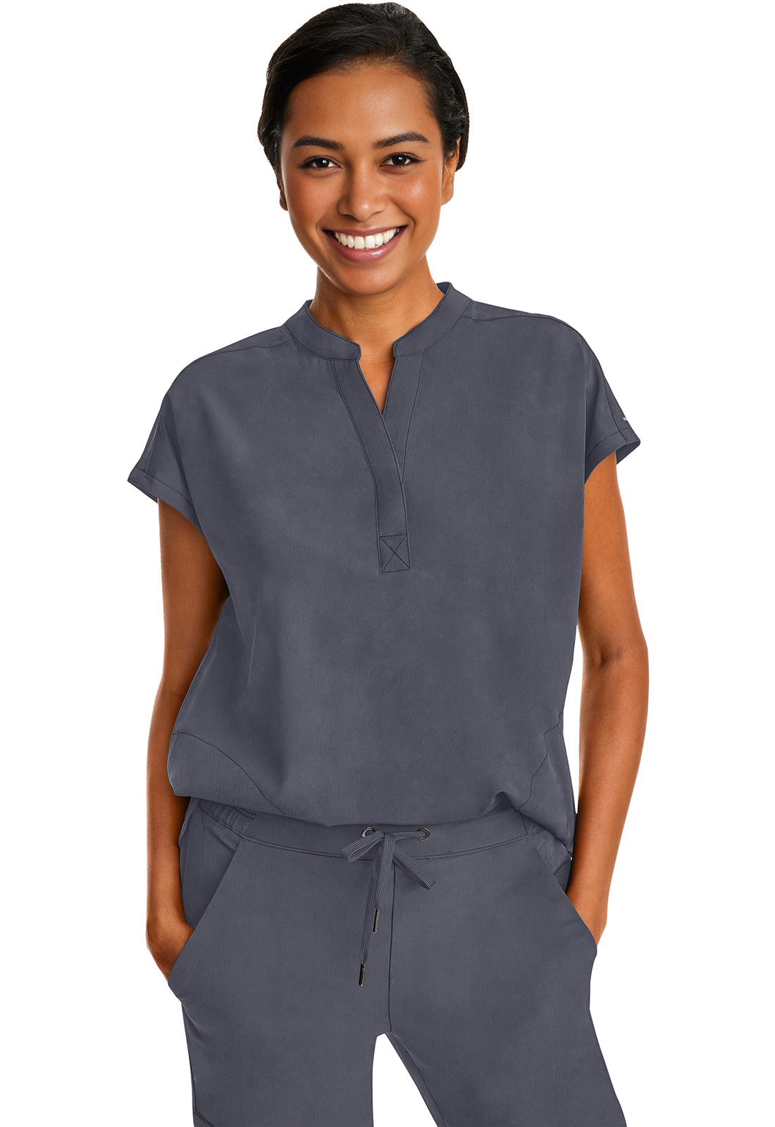 Purple Label 2152 Women's Journey Scrub Top Pewter