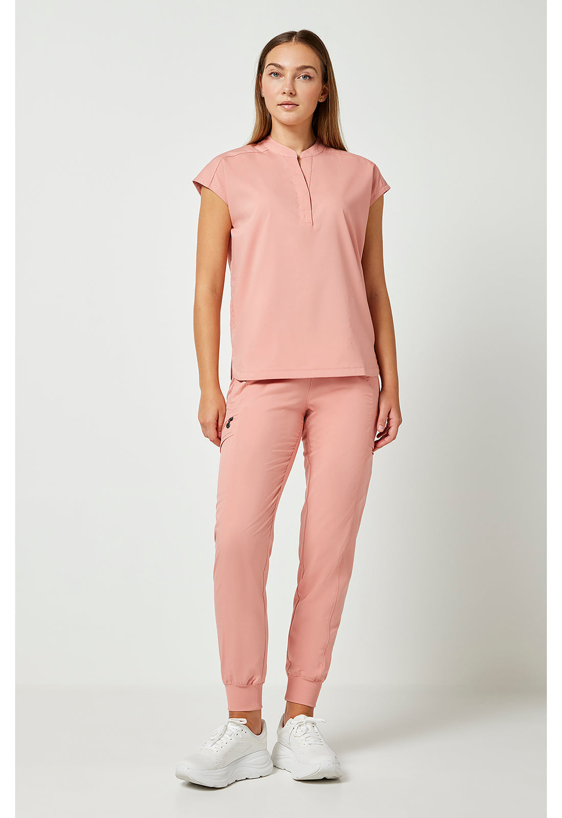 Purple Label 2152 Women's Journey Scrub Top Velvet Peach