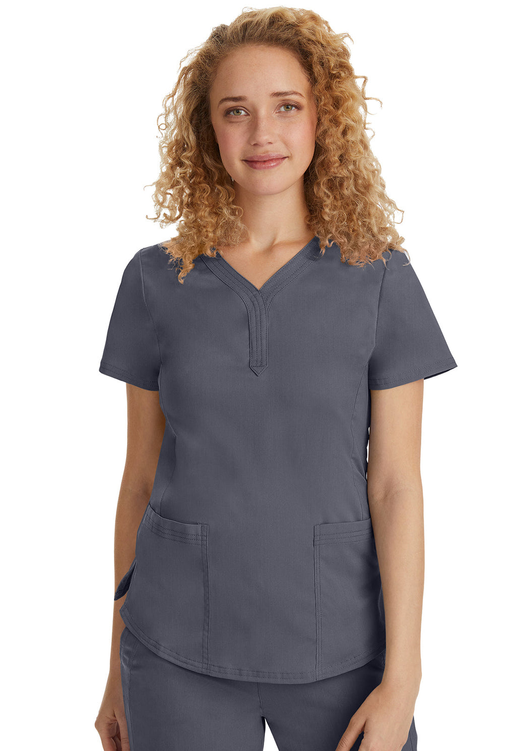 Purple Label 2167 Women's Jane Scrub Top Pewter
