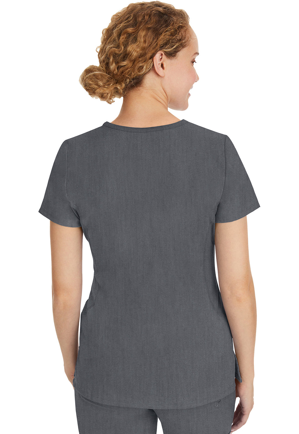 Purple Label 2245 Women's Juliet Scrub Top Heather Gray