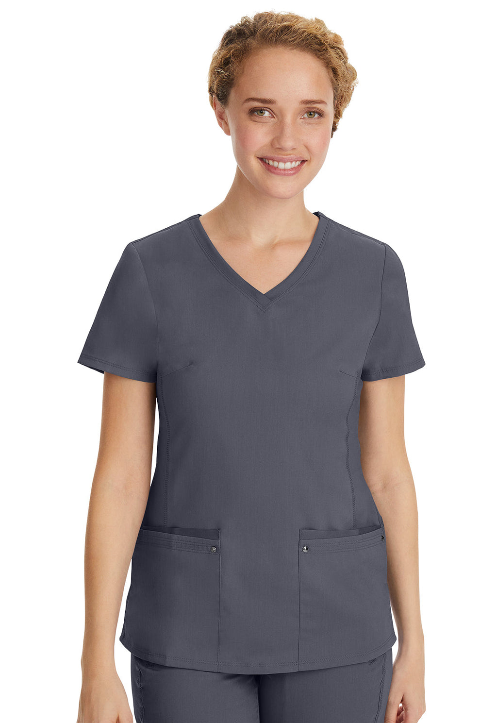 Purple Label 2245 Women's Juliet Scrub Top Pewter