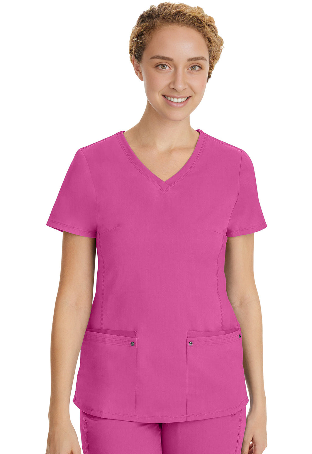 Purple Label 2245 Women's Juliet Scrub Top Shocking Pink