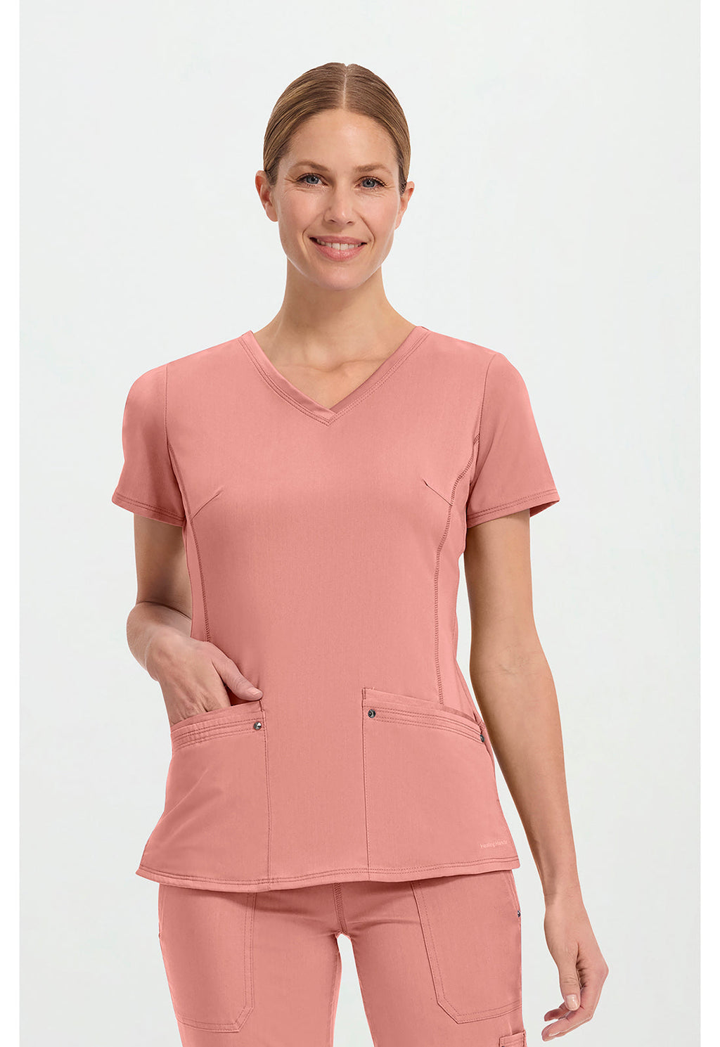 Purple Label 2245 Women's Juliet Scrub Top Velvet Peach