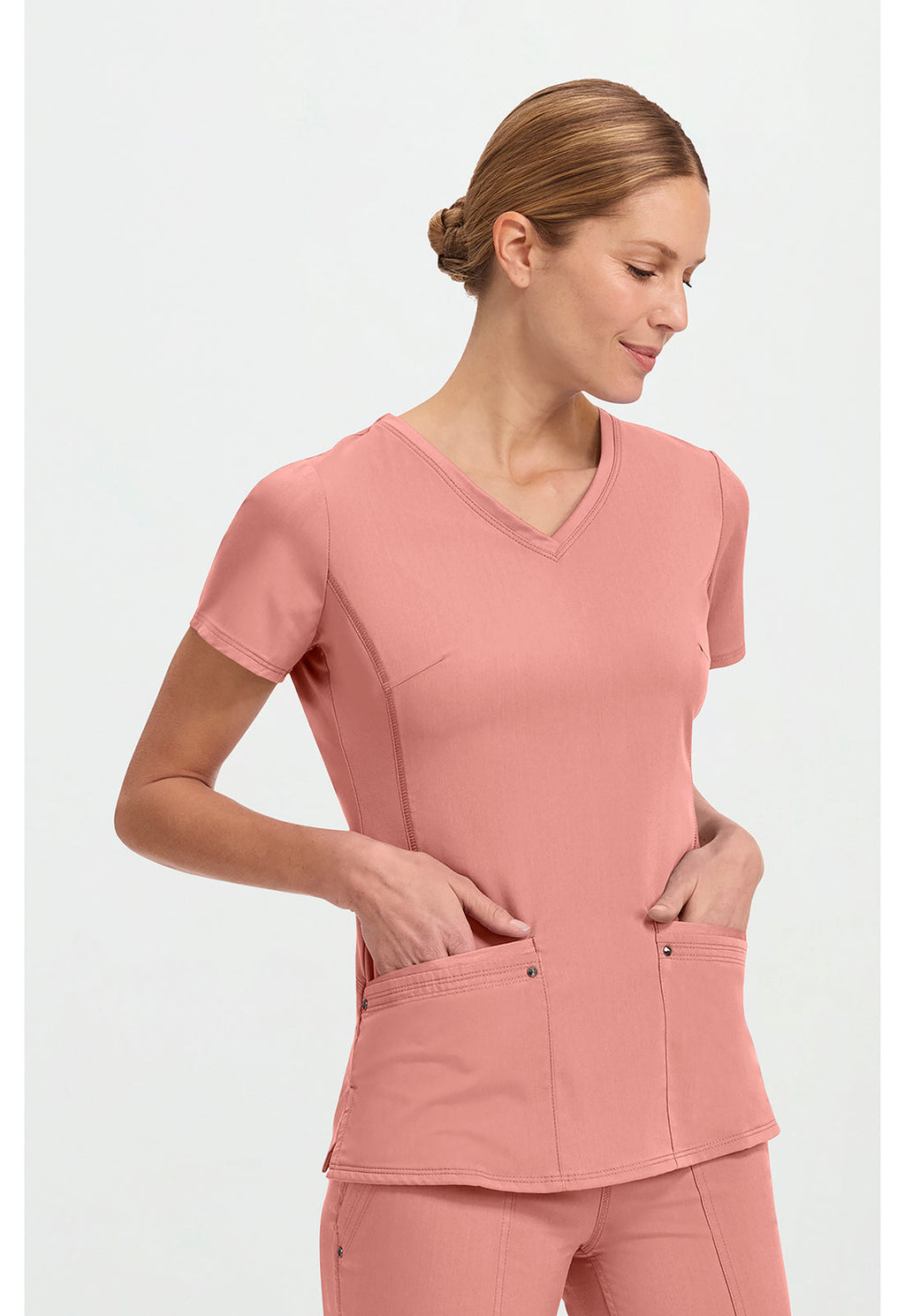 Purple Label 2245 Women's Juliet Scrub Top Velvet Peach