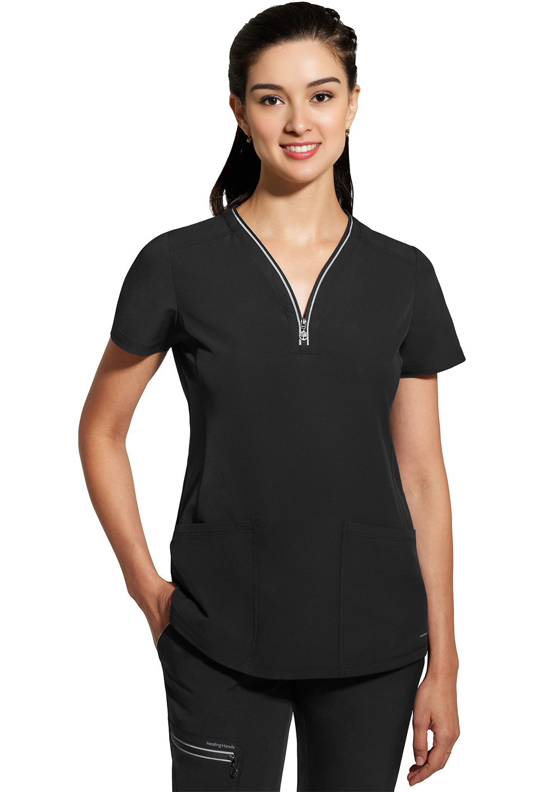 HH 360 2274 Women's Sonia Scrub Top Black