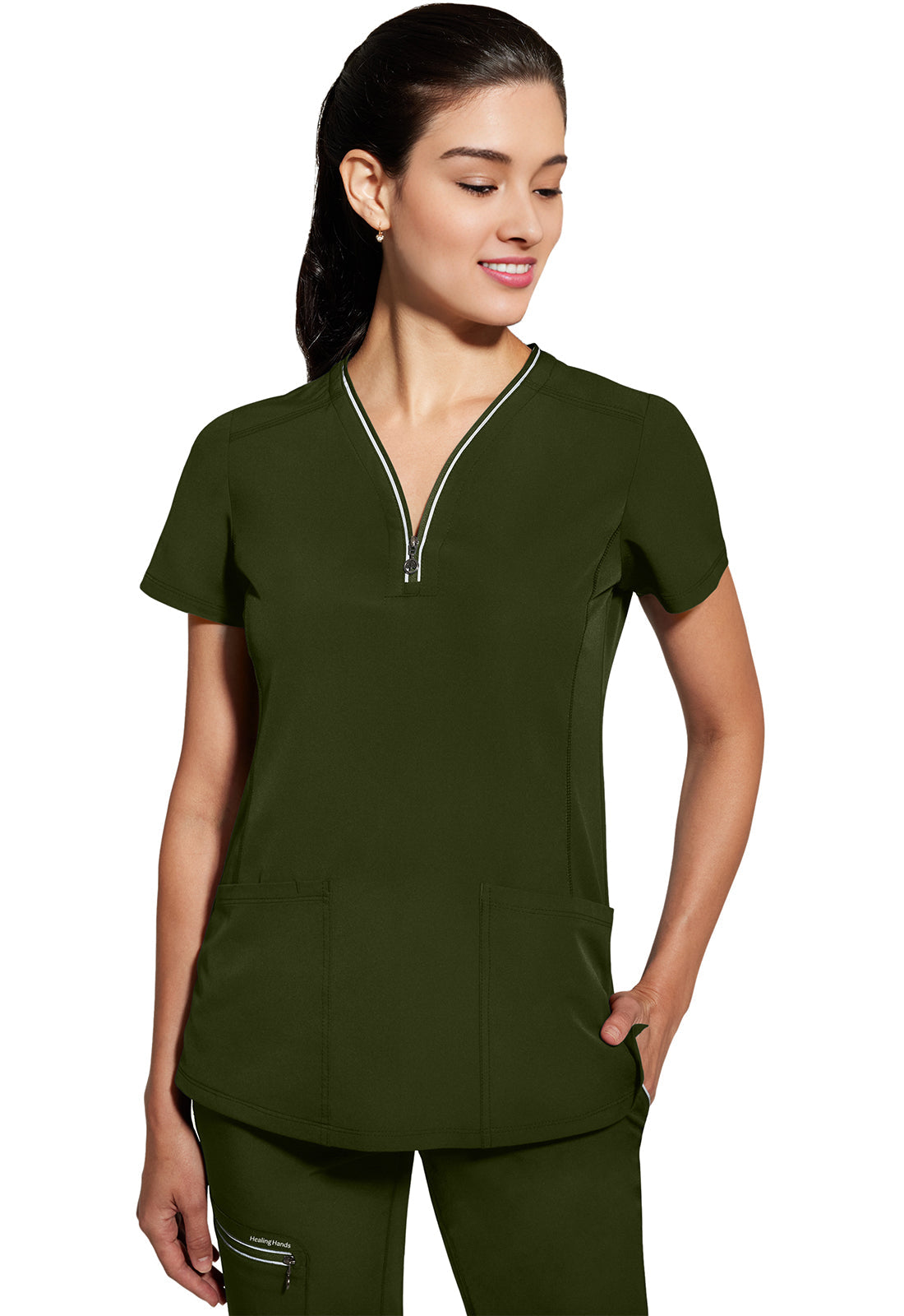 HH 360 2274 Women's Sonia Scrub Top Dark Pine