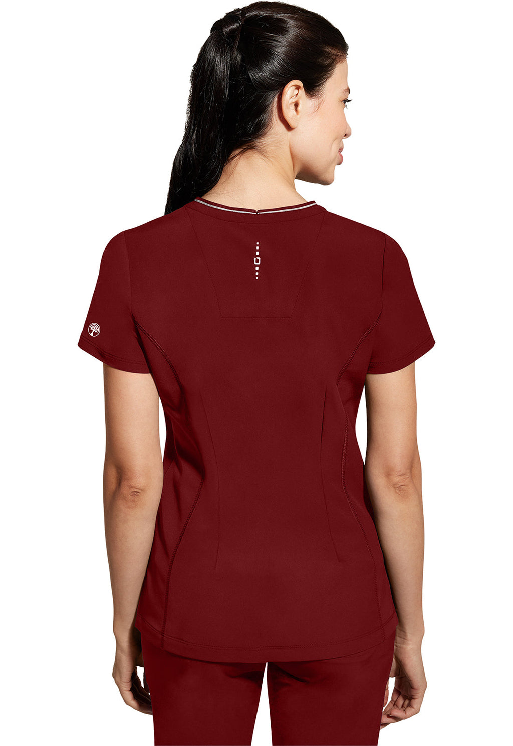 HH 360 2274 Women's Sonia Scrub Top Garnet Red