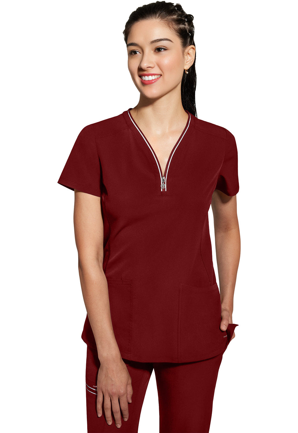 HH 360 2274 Women's Sonia Scrub Top Garnet Red