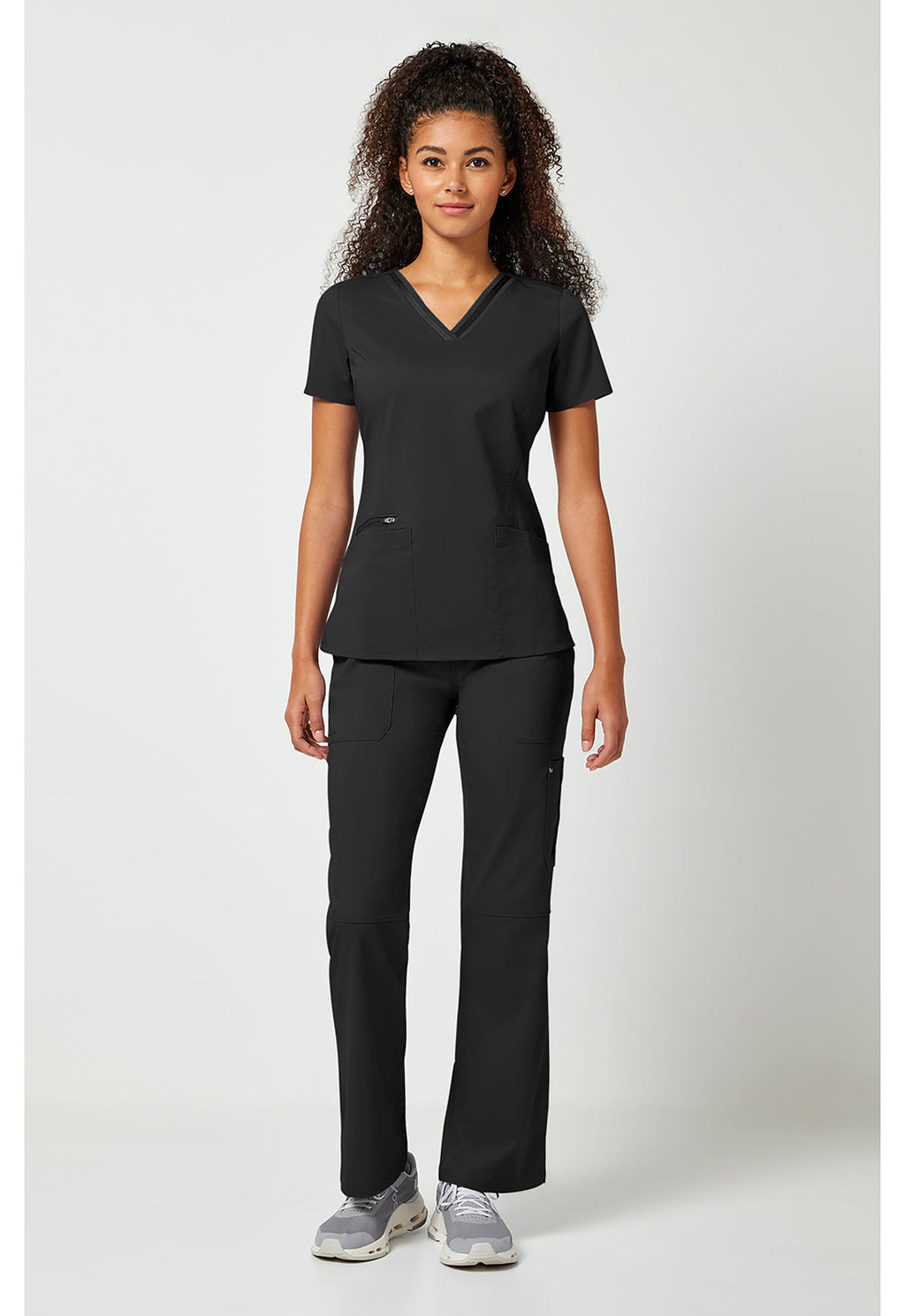 Purple Label 2278 Women's Jasmin Scrub Top Black