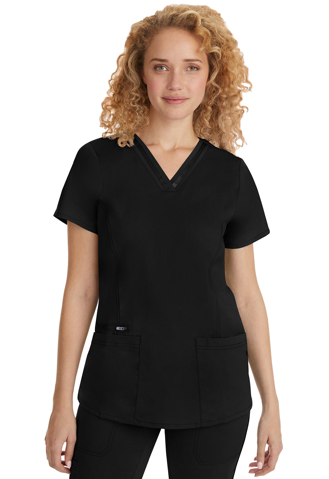 Purple Label 2278 Women's Jasmin Scrub Top Black