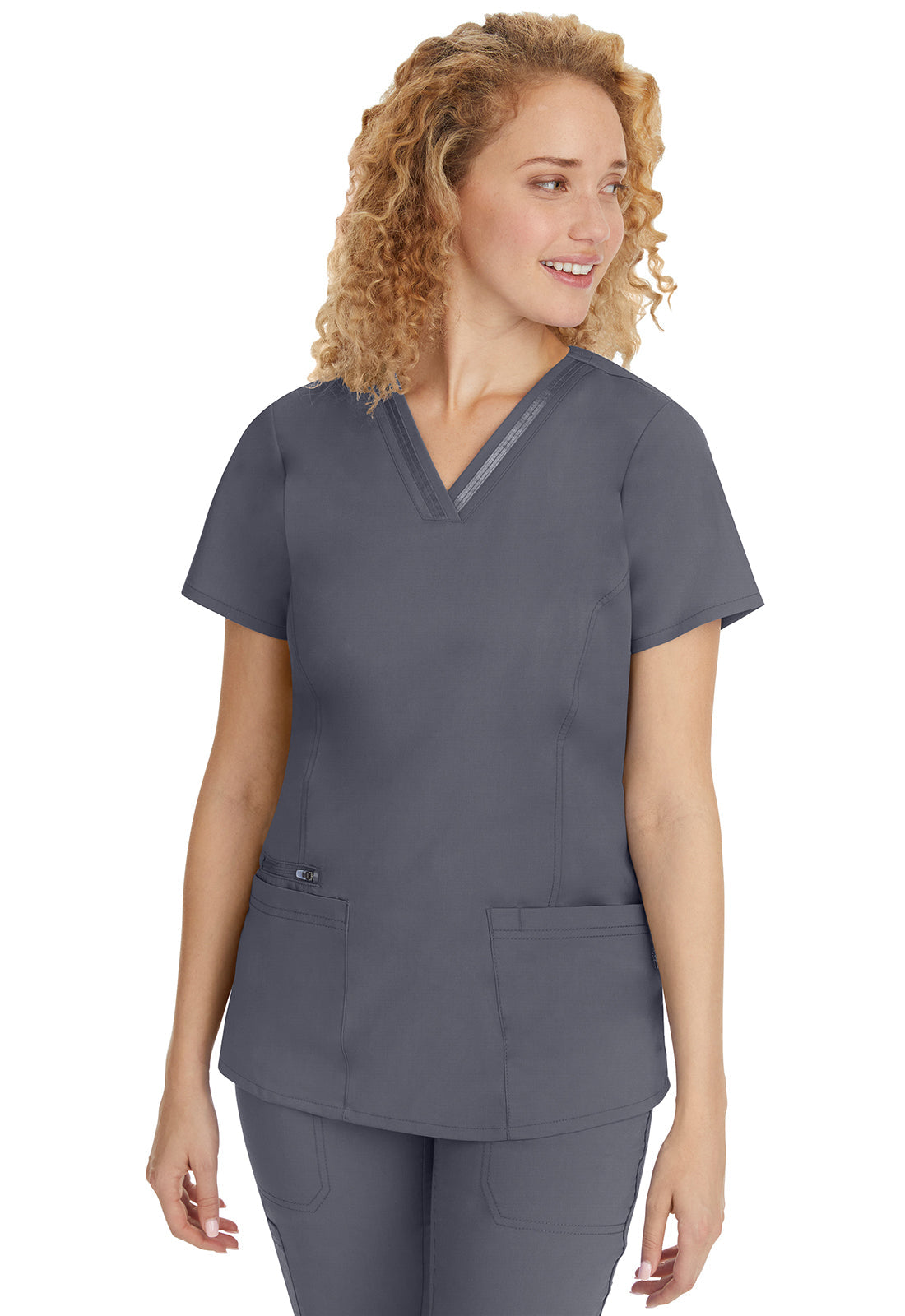 Purple Label 2278 Women's Jasmin Scrub Top Pewter