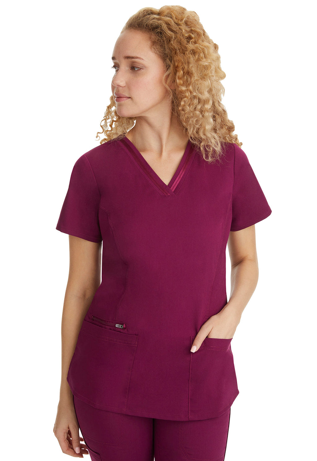 Purple Label 2278 Women's Jasmin Scrub Top Wine