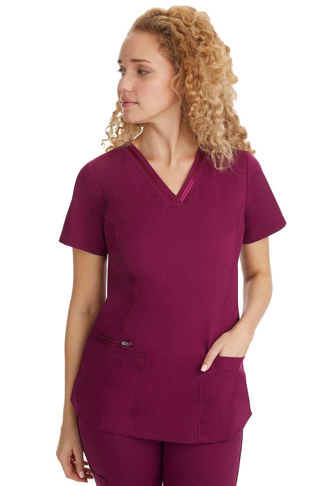 Purple Label 2278 Women's Jasmin Scrub Top Wine
