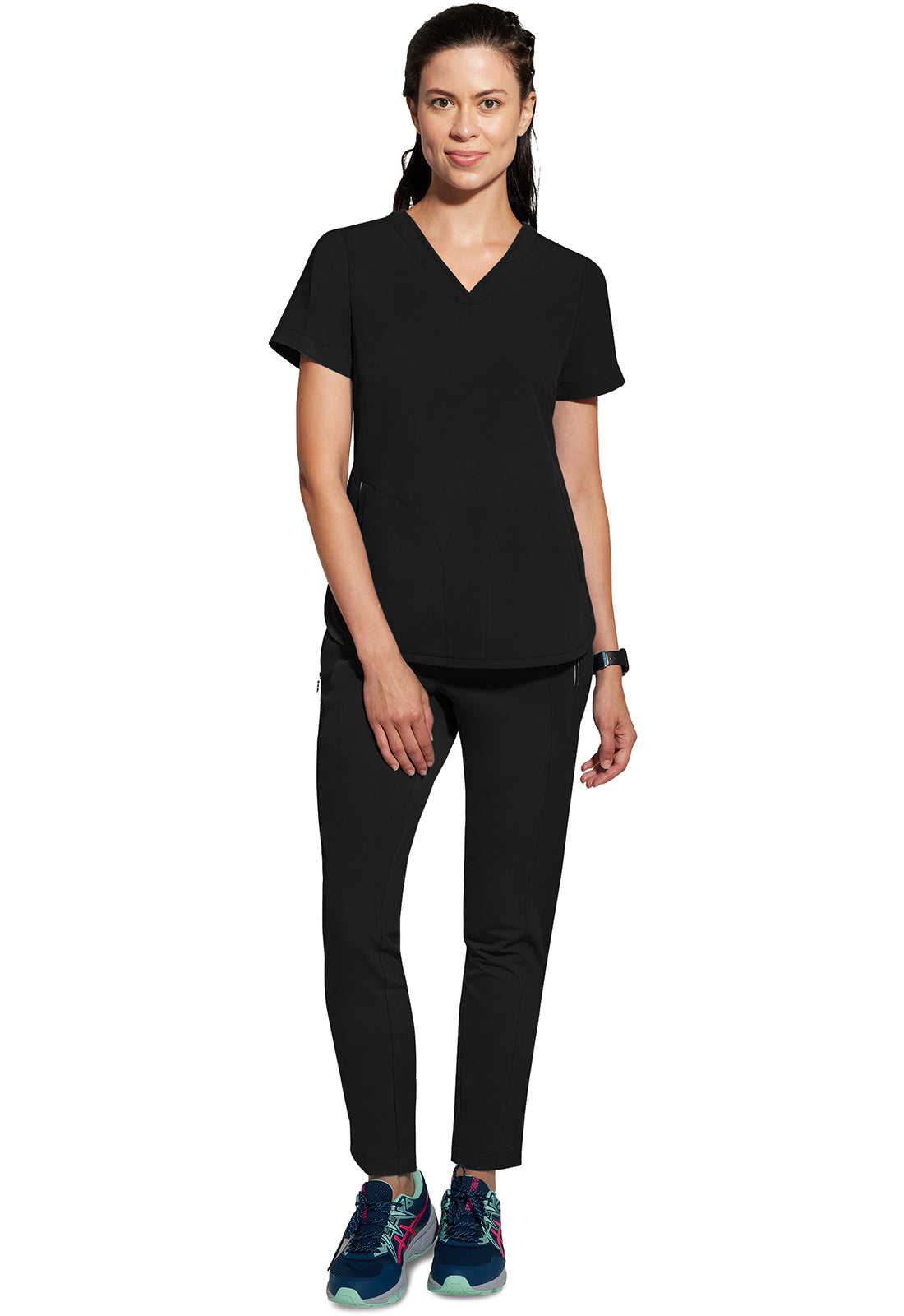 HH 360 2285 Women's Skyler Scrub Top Black