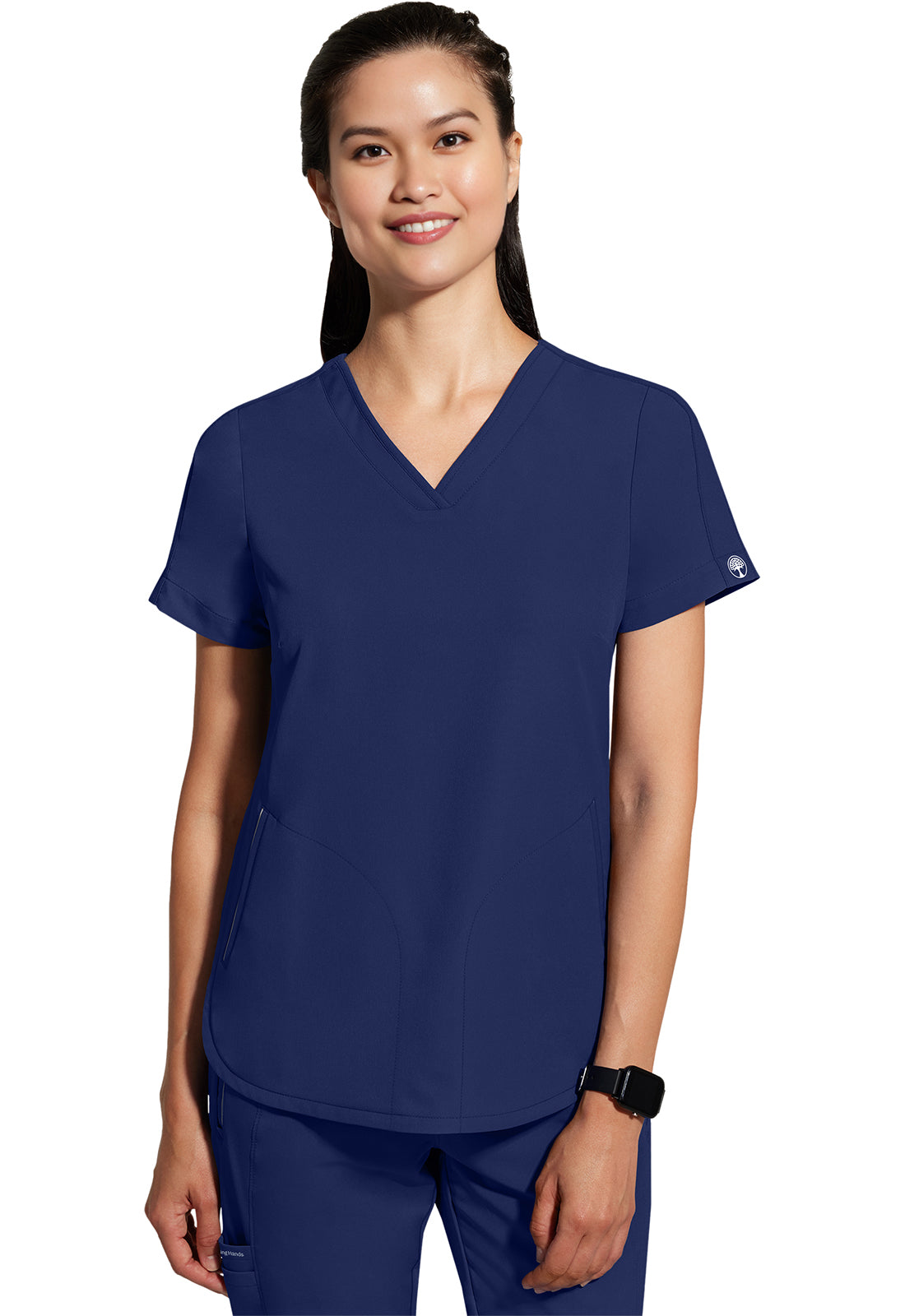 HH 360 2285 Women's Skyler Scrub Top Navy