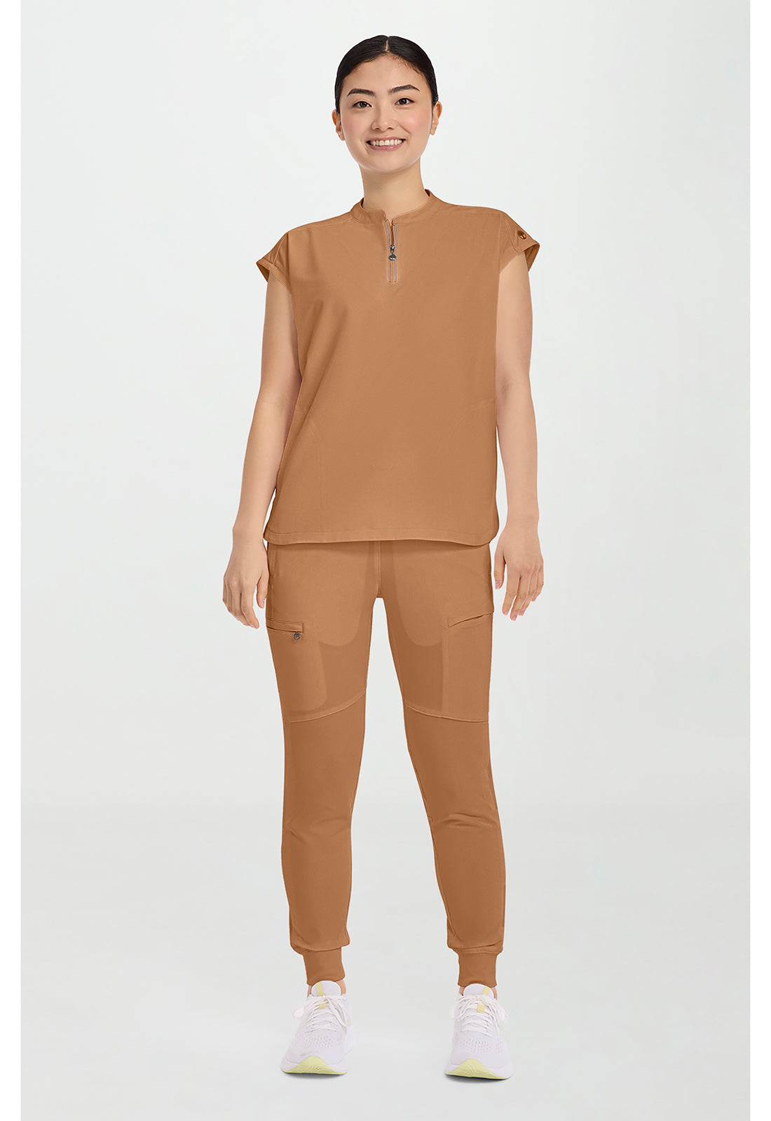 HH 360 2286 Women's Sandy Scrub Top Caramel Cafe
