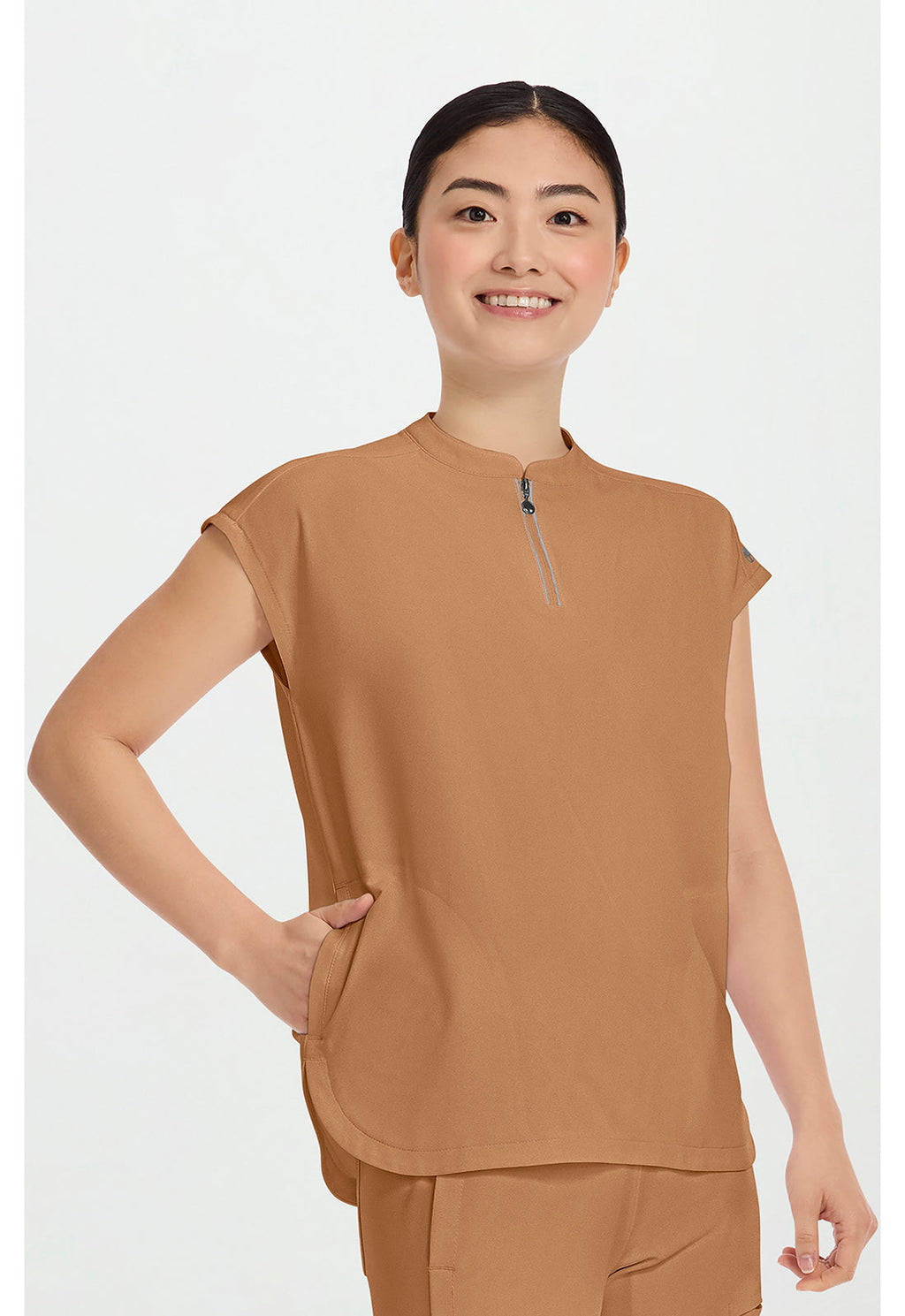 HH 360 2286 Women's Sandy Scrub Top Caramel Cafe