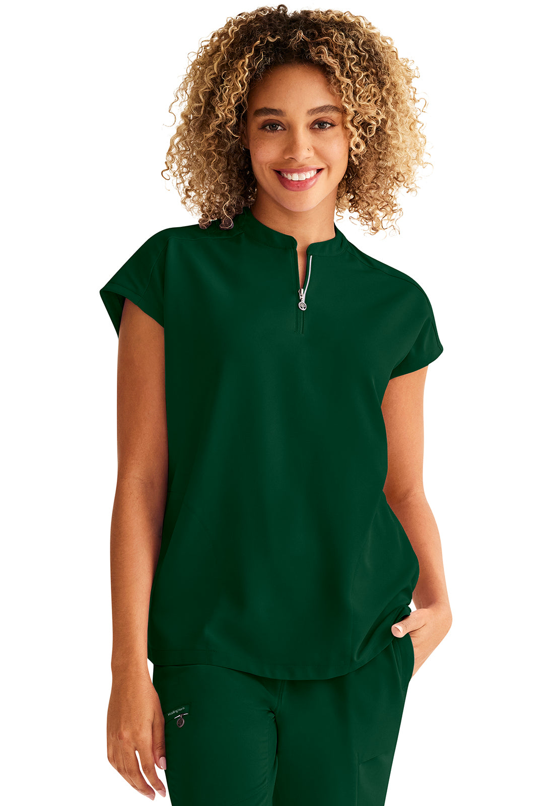 HH 360 2286 Women's Sandy Scrub Top Dark Pine