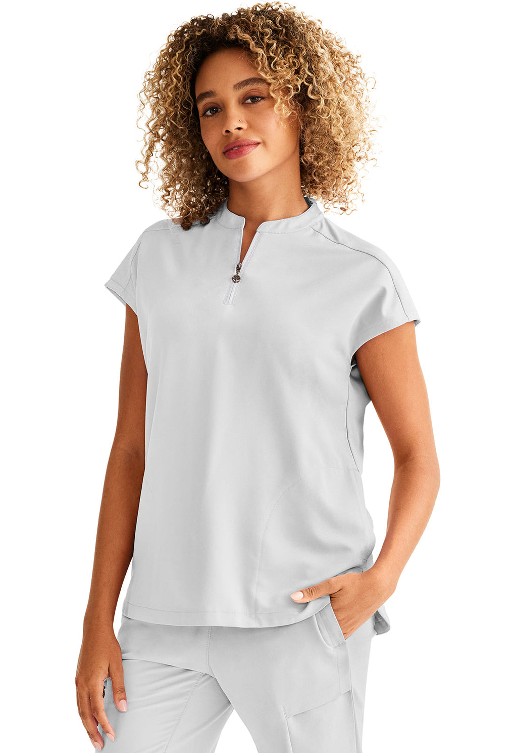 HH 360 2286 Women's Sandy Scrub Top White