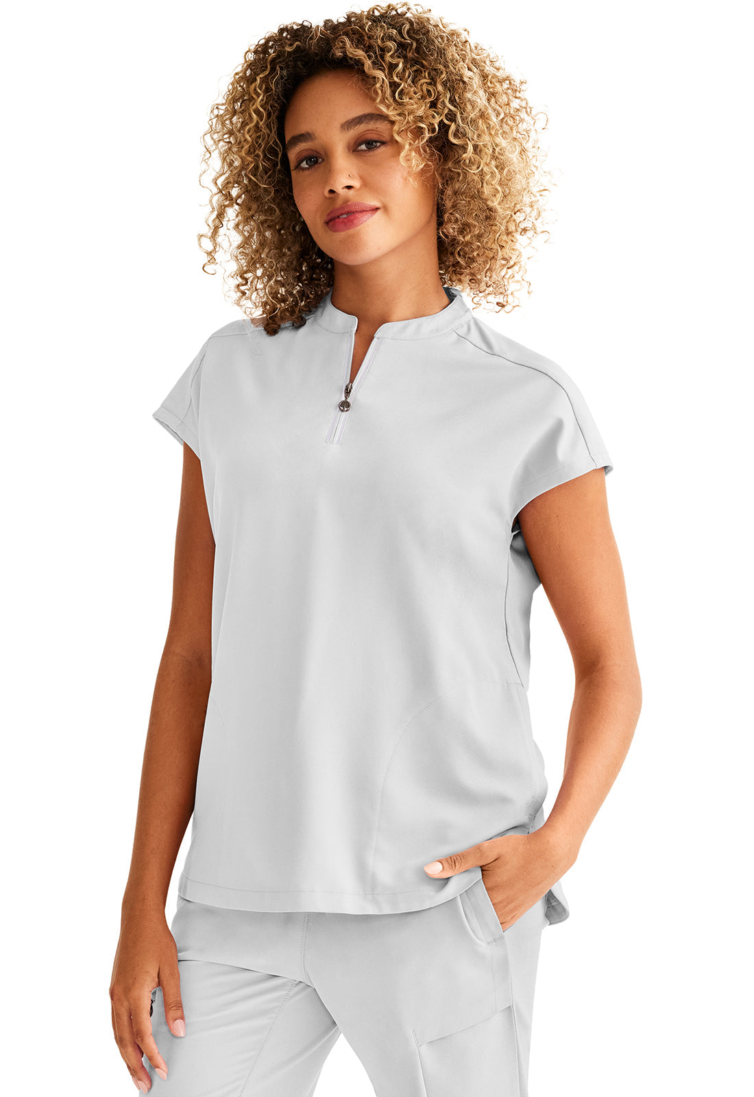 HH 360 2286 Women's Sandy Scrub Top White