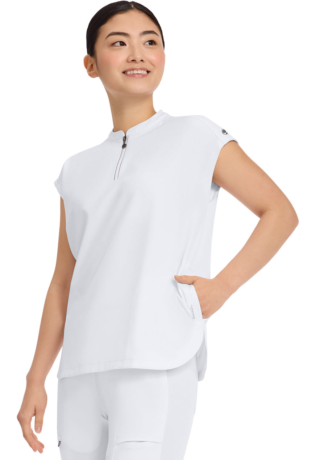 HH 360 2286 Women's Sandy Scrub Top White