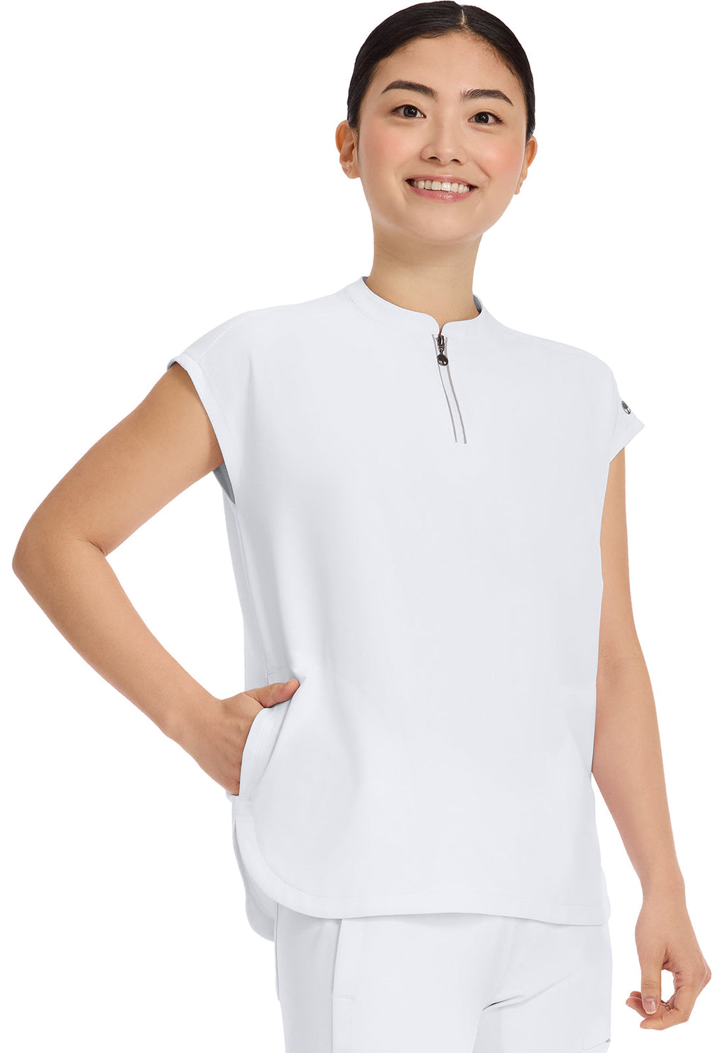 HH 360 2286 Women's Sandy Scrub Top White