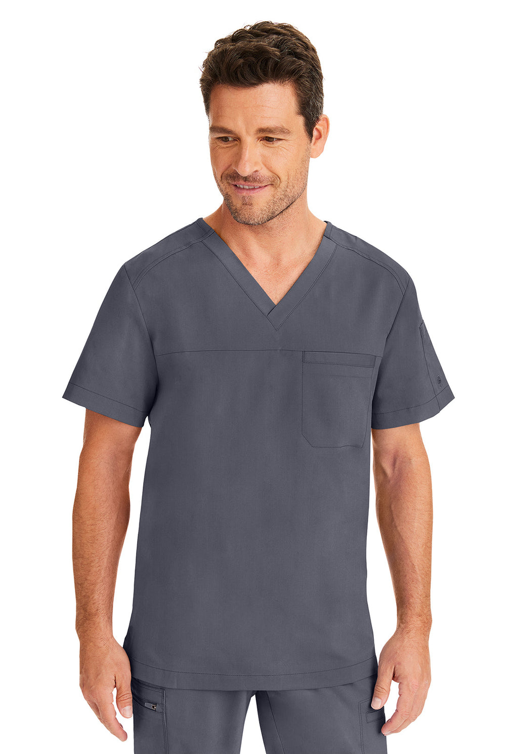 Purple Label 2330 Men's Justin Scrub Top Pewter