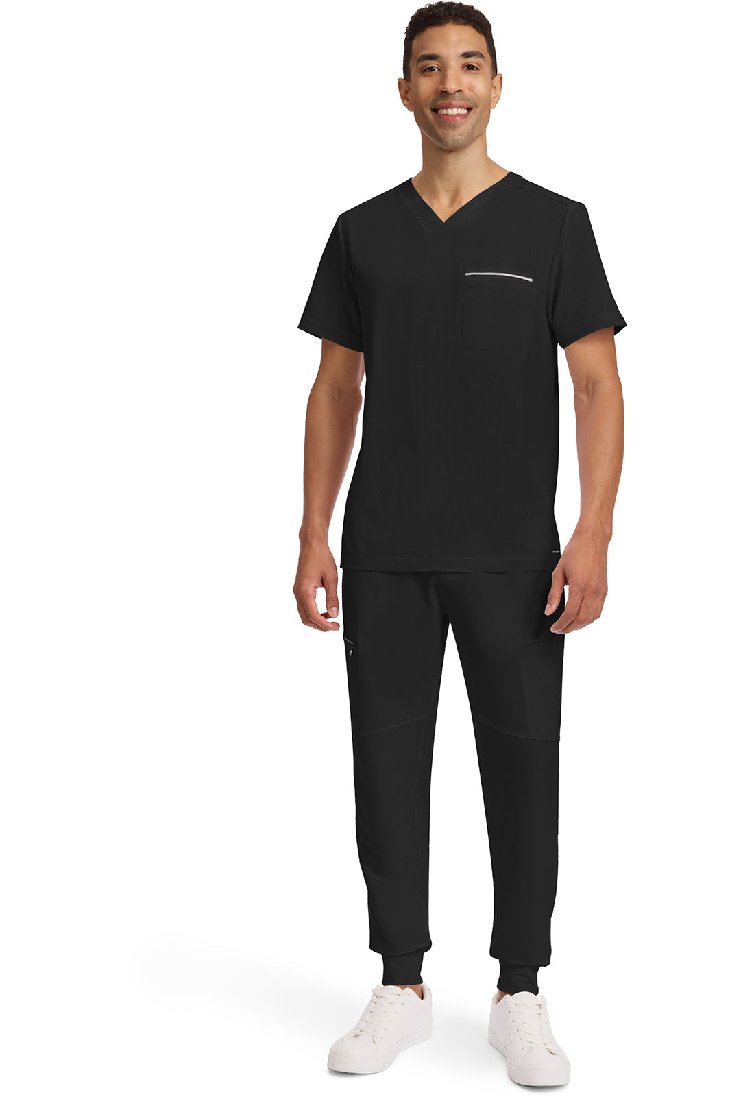 HH 360 2381 Men's Spencer Scrub Top Black