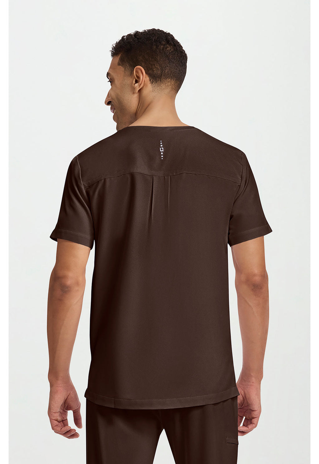 HH 360 2381 Men's Spencer Scrub Top Dark Chocolate