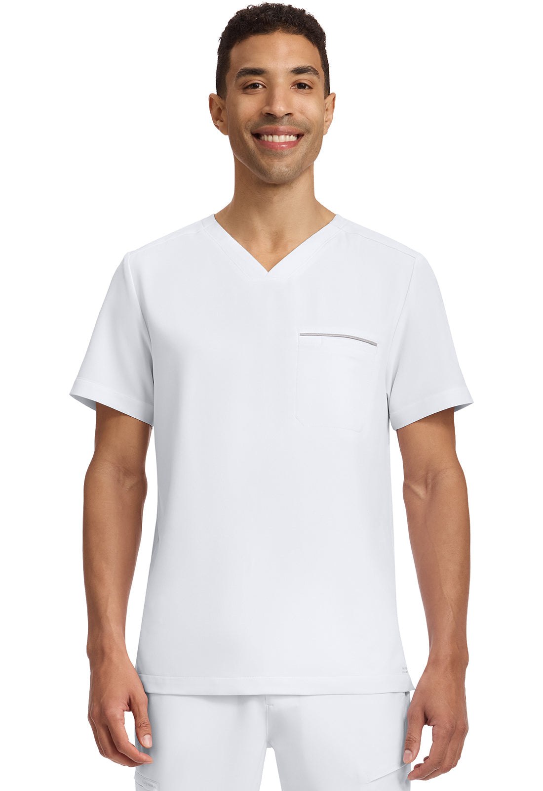 HH 360 2381 Men's Spencer Scrub Top White