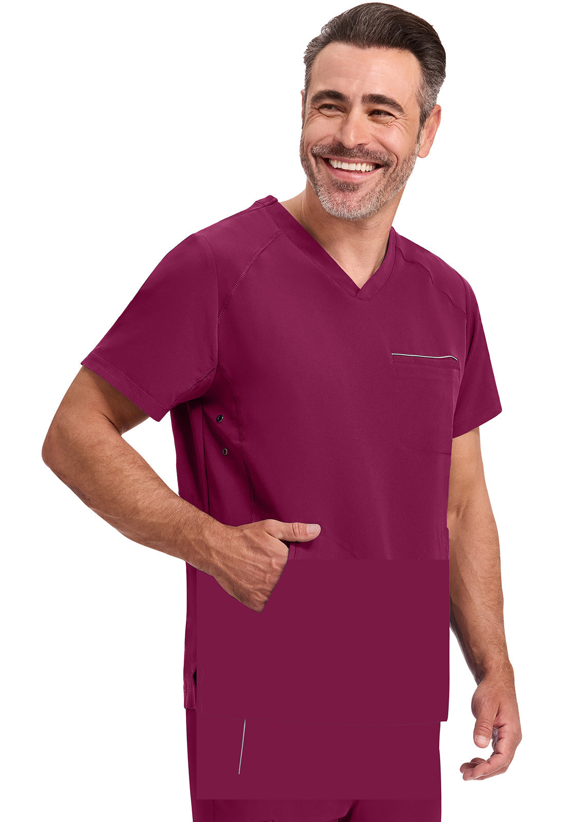 HH 360 2382 Men's Steven Scrub Top Wine